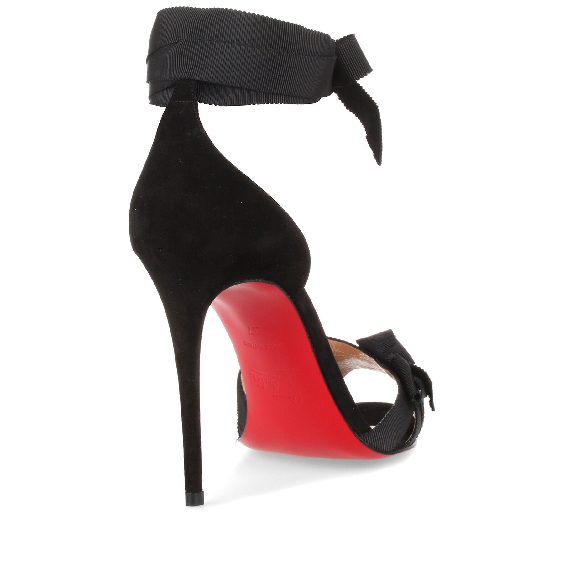 Christeriva 100 black grosgrain sandal