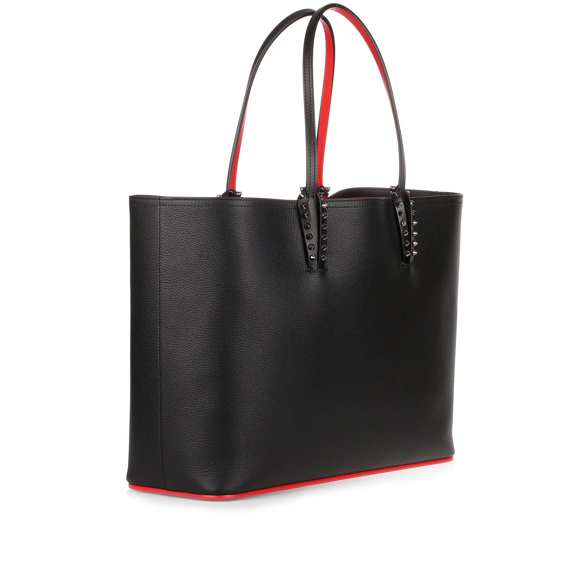 Cabata black leather tote bag