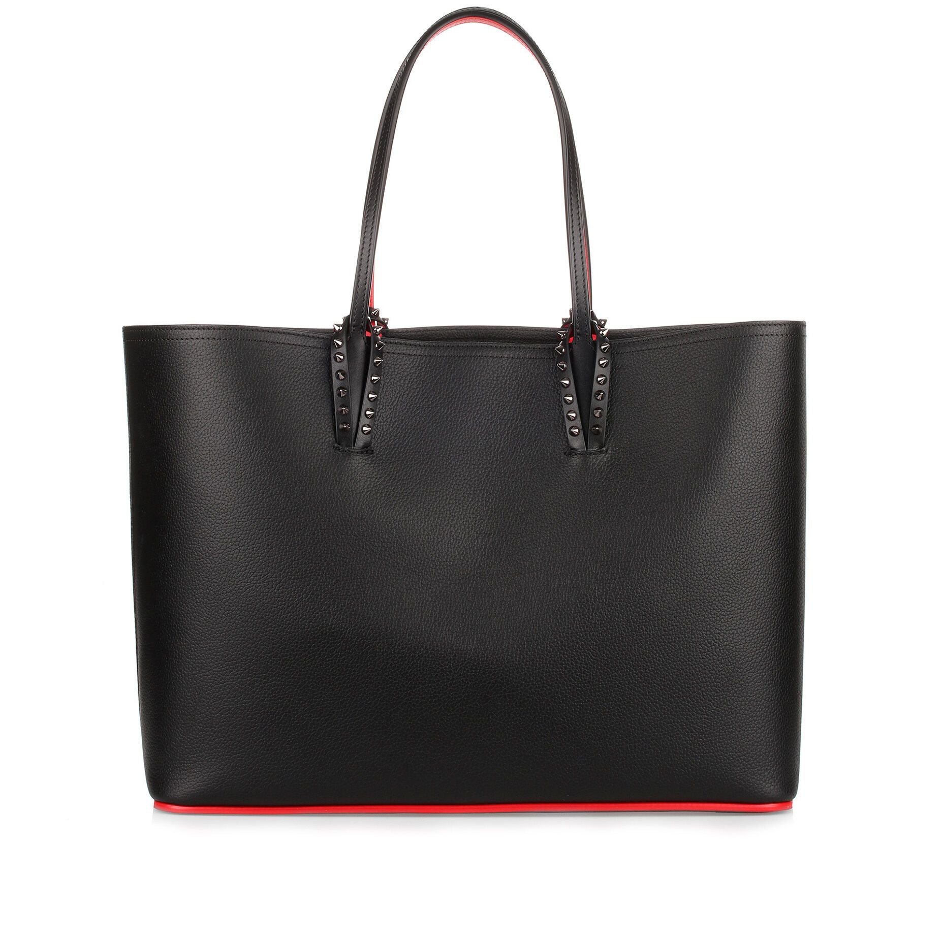 Cabata black leather tote bag