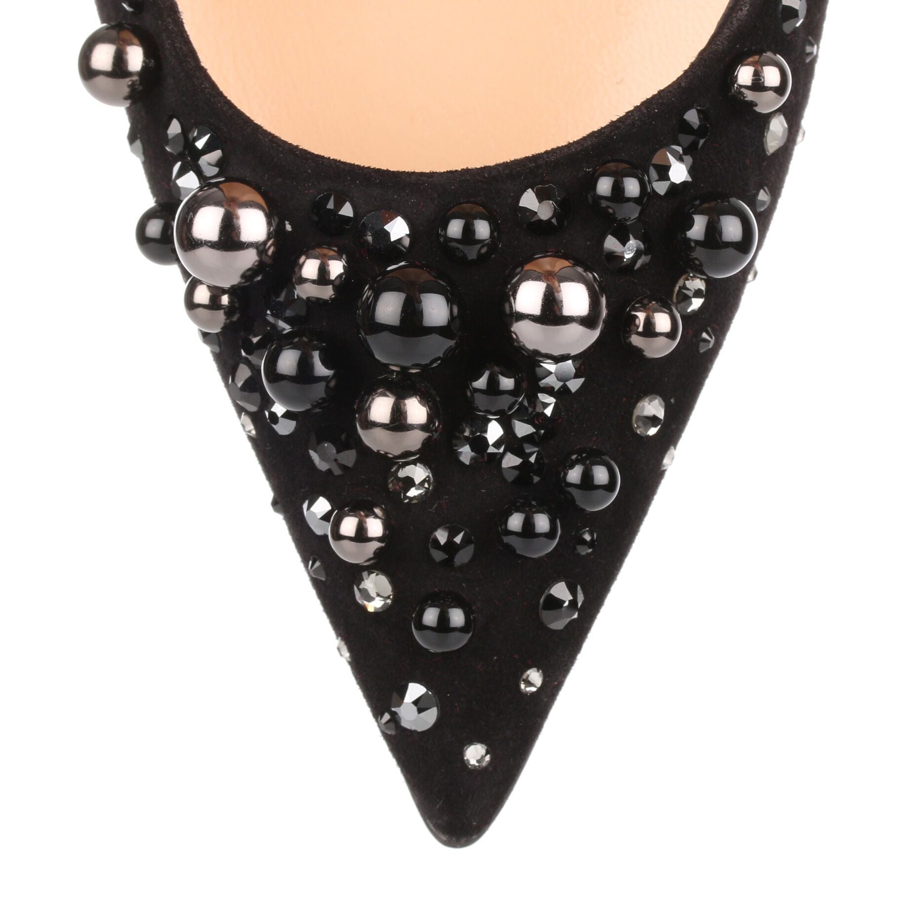 Candidate 100 black suede embellished pump