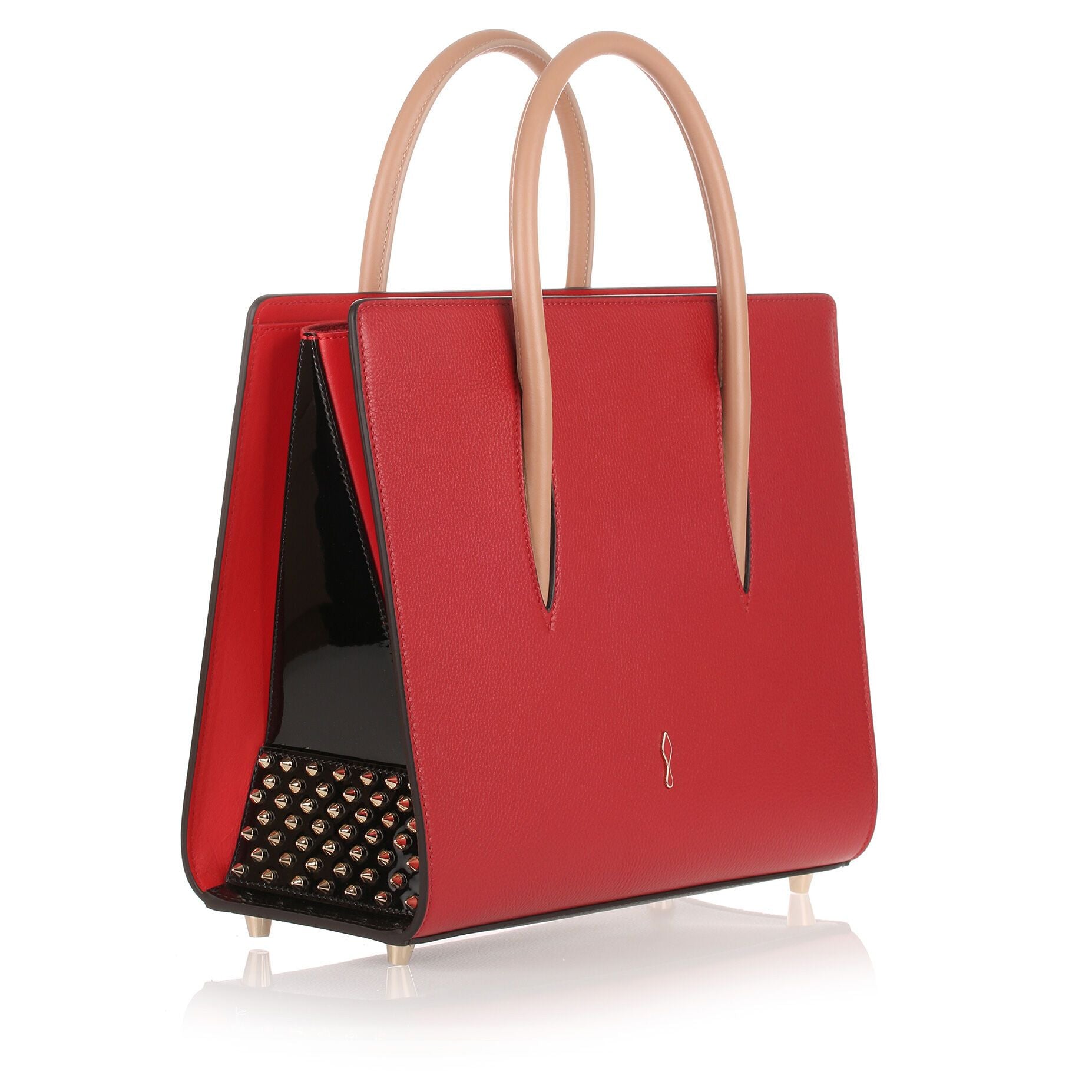 Paloma medium red leather bag