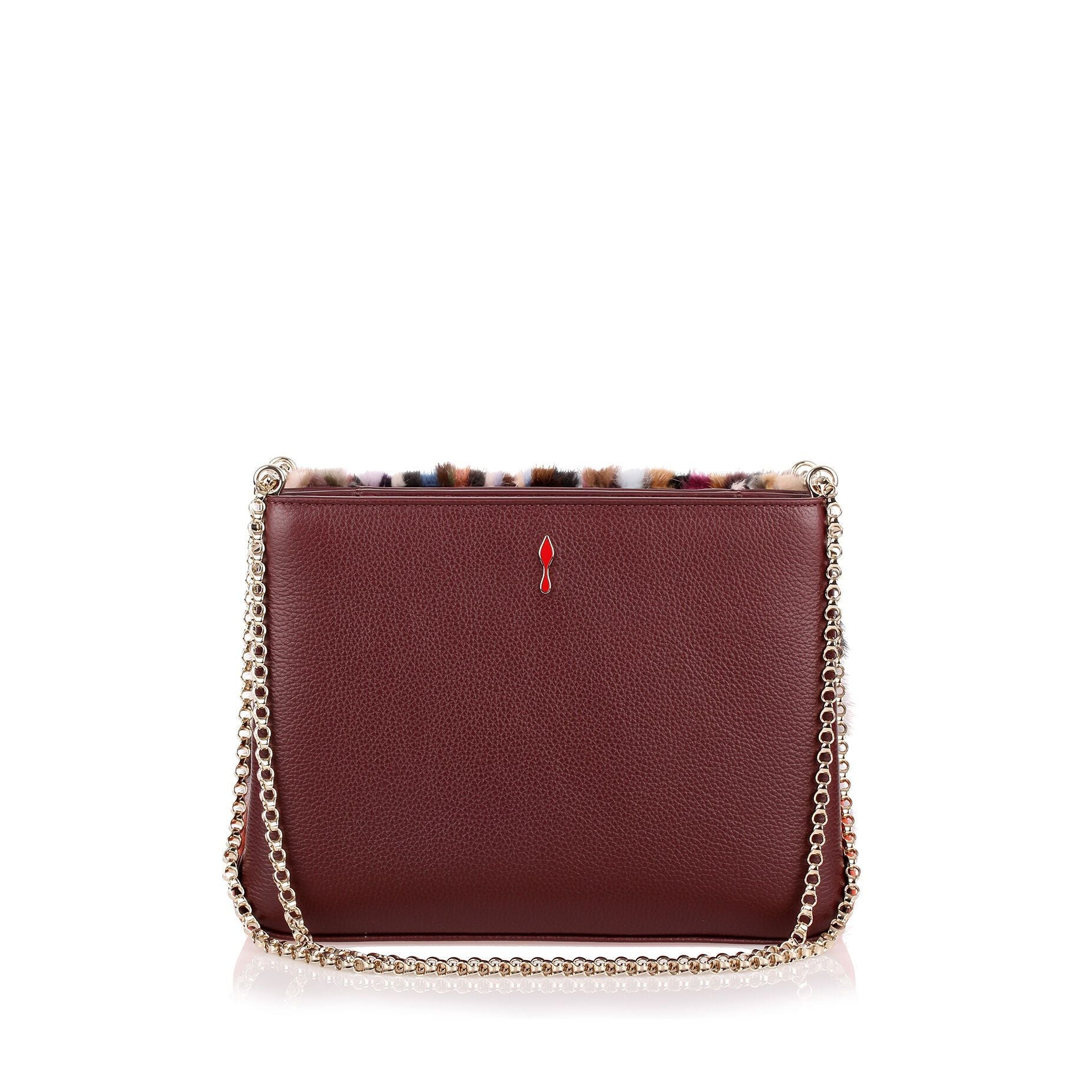 Triloubi large multi coloured fur bag
