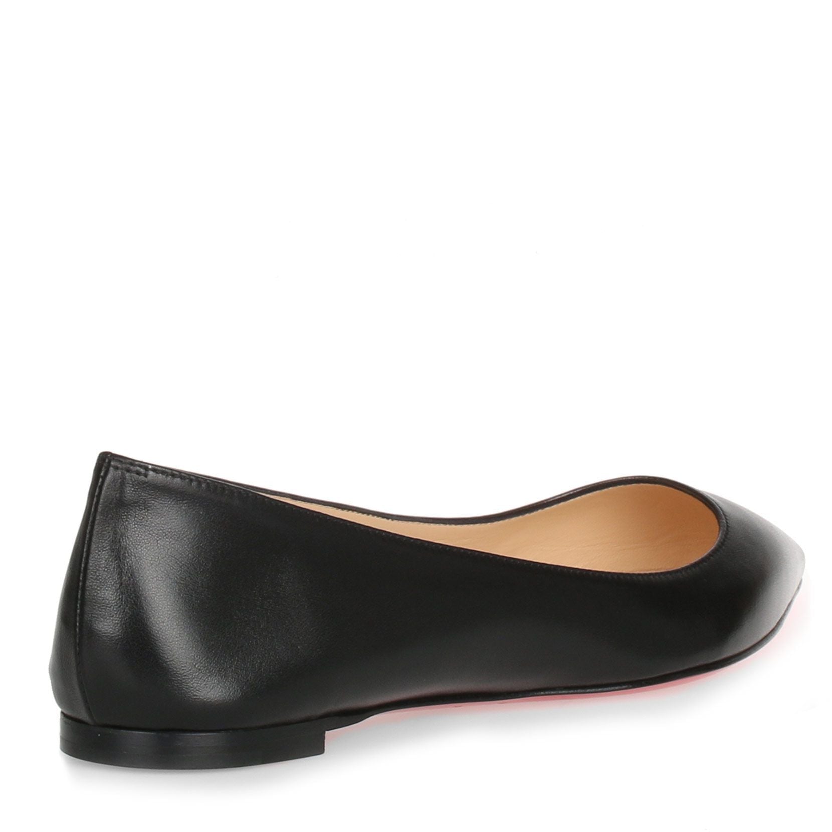 Ballalla black leather ballerina