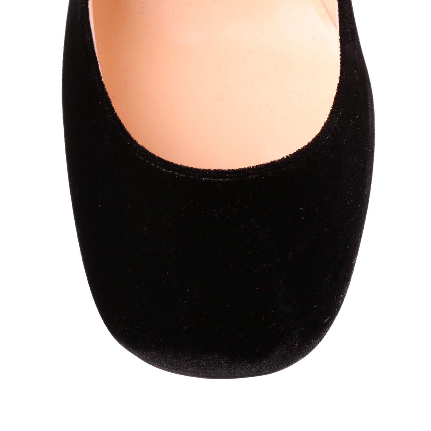 Cadrilla Corazon 100 black velvet pump