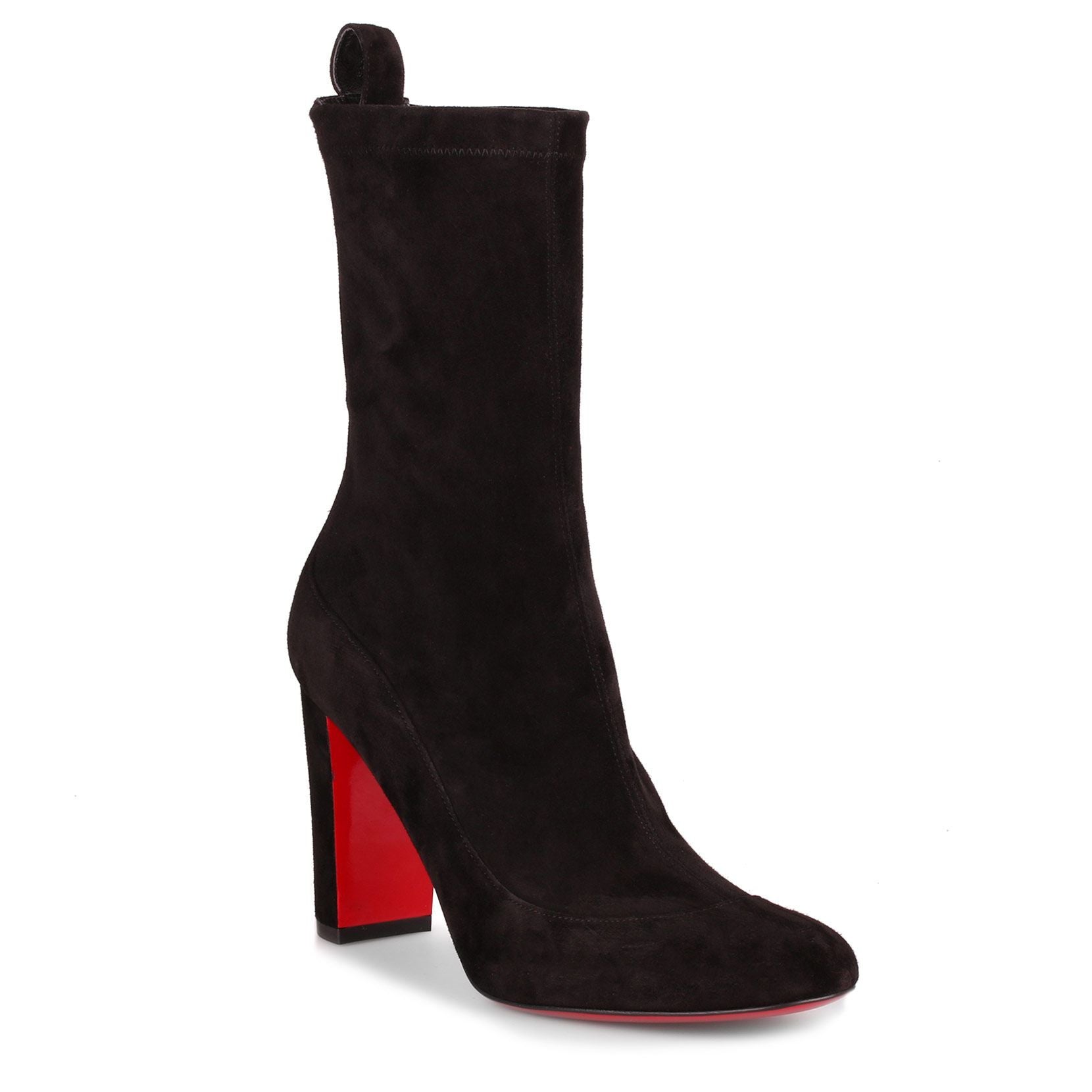 Gena 85 black suede stretch boot