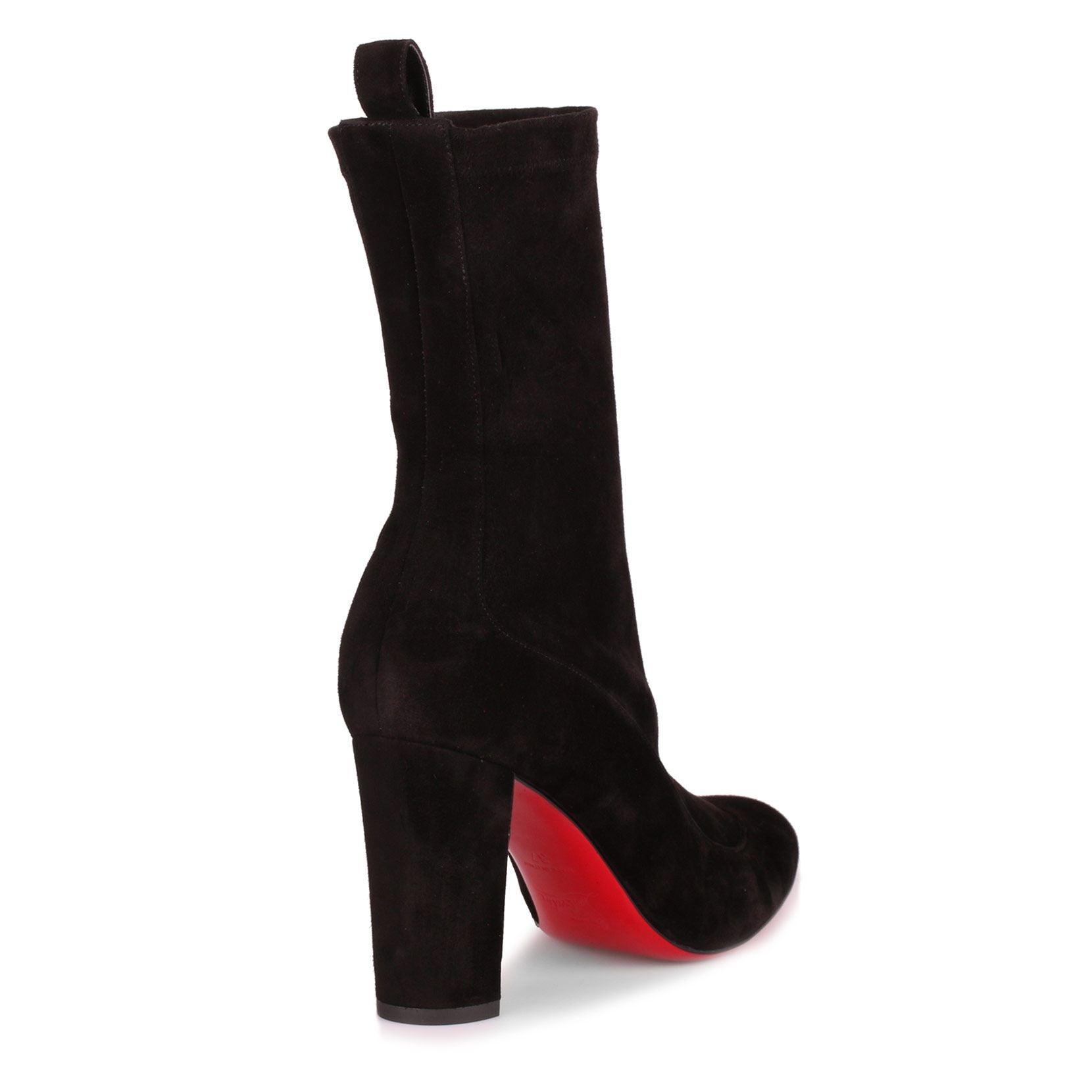 Gena 85 black suede stretch boot