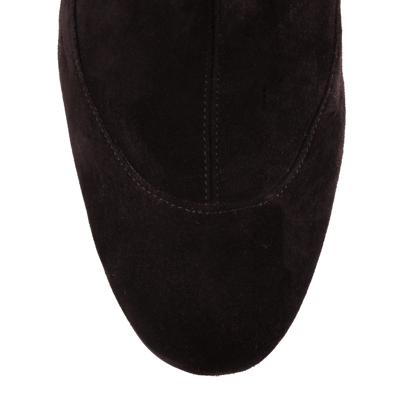 Gena 85 black suede stretch boot