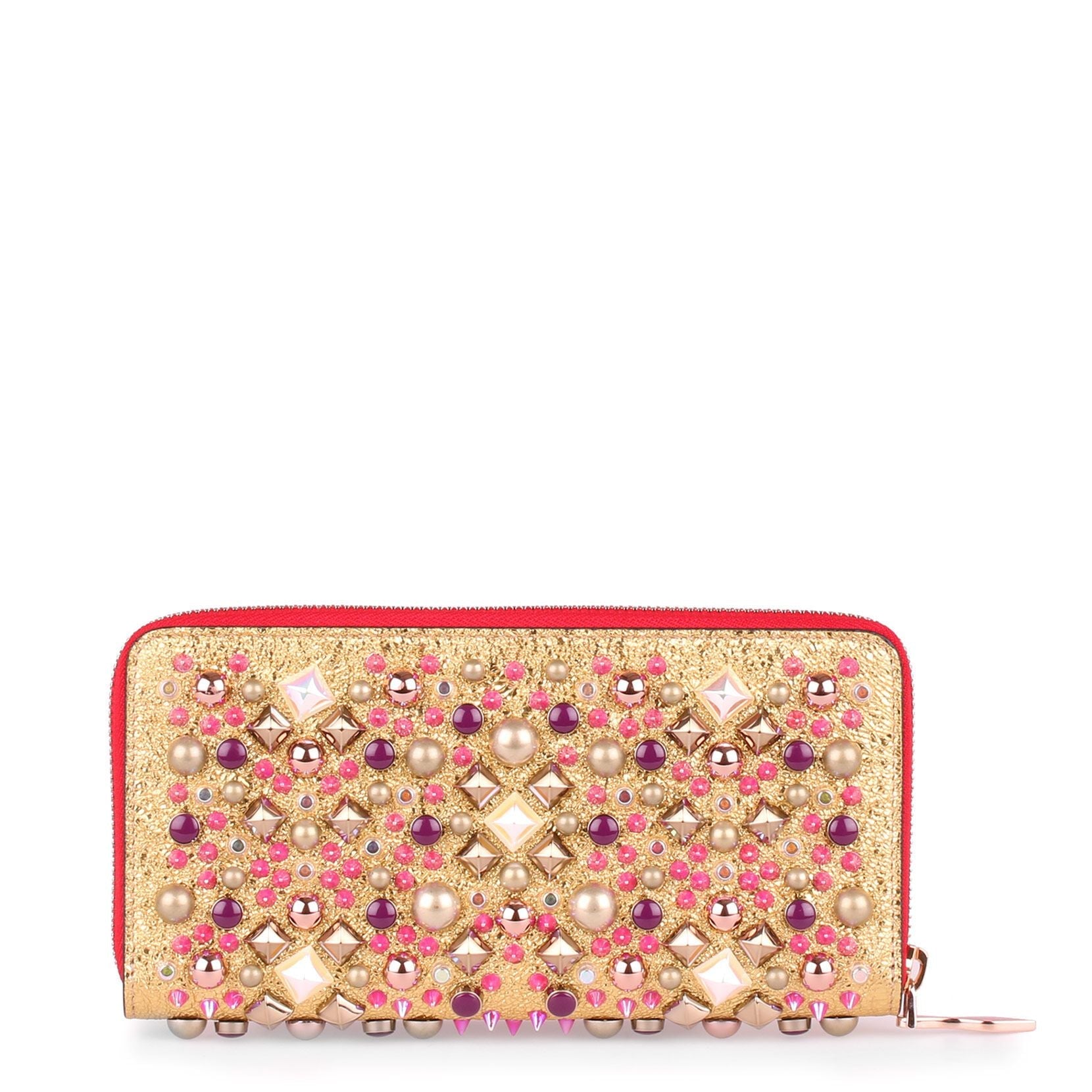 Panettone metallic gold wallet
