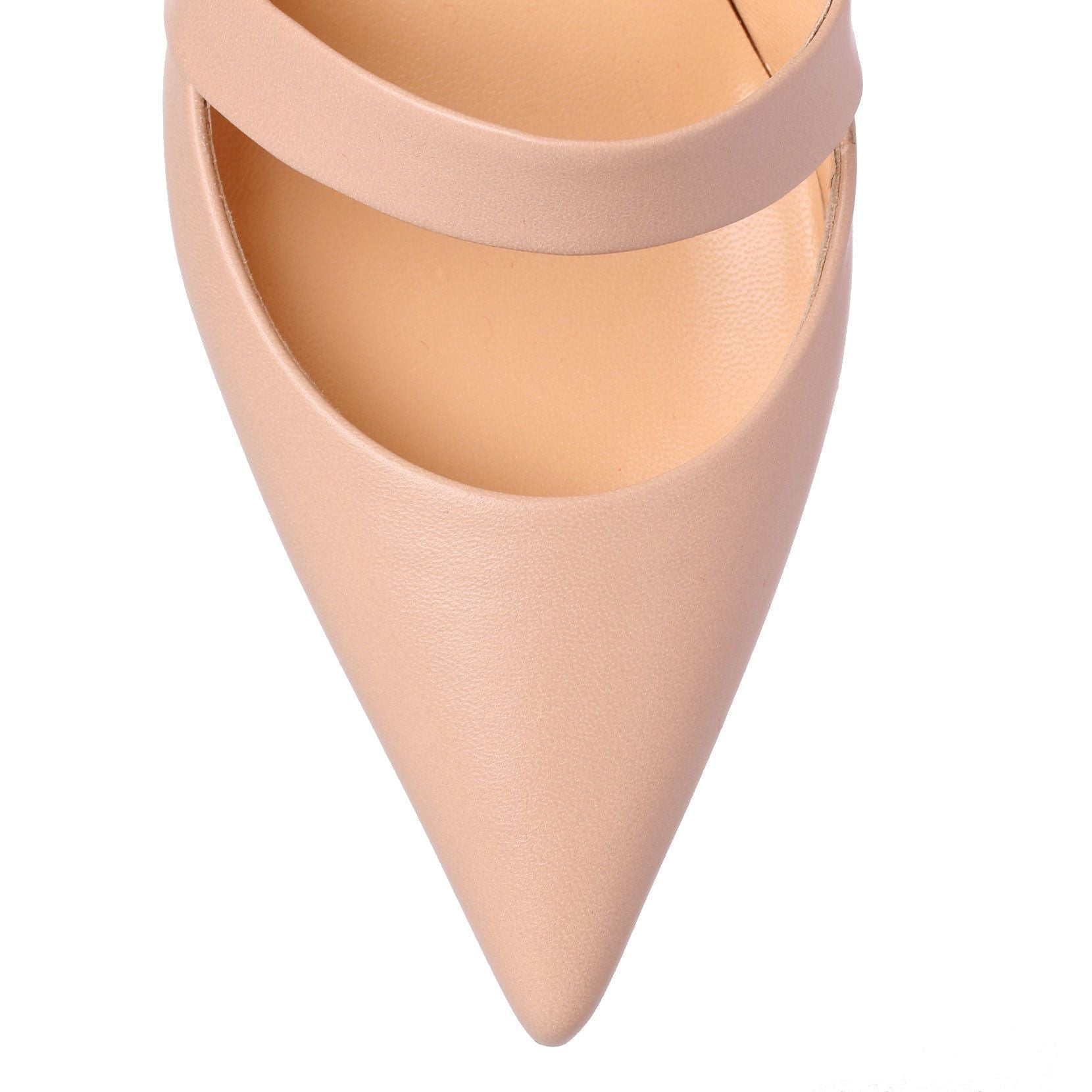 Actina 85 beige leather pumps