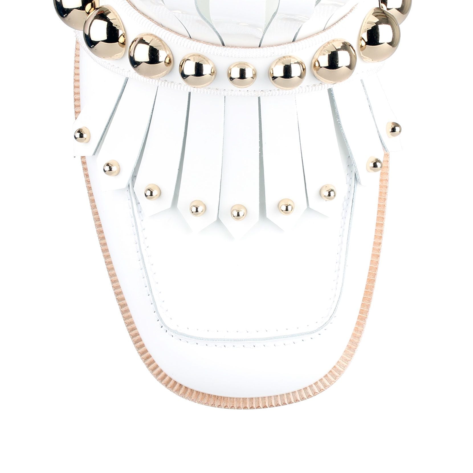 Octavian Mula 35 white patent mule