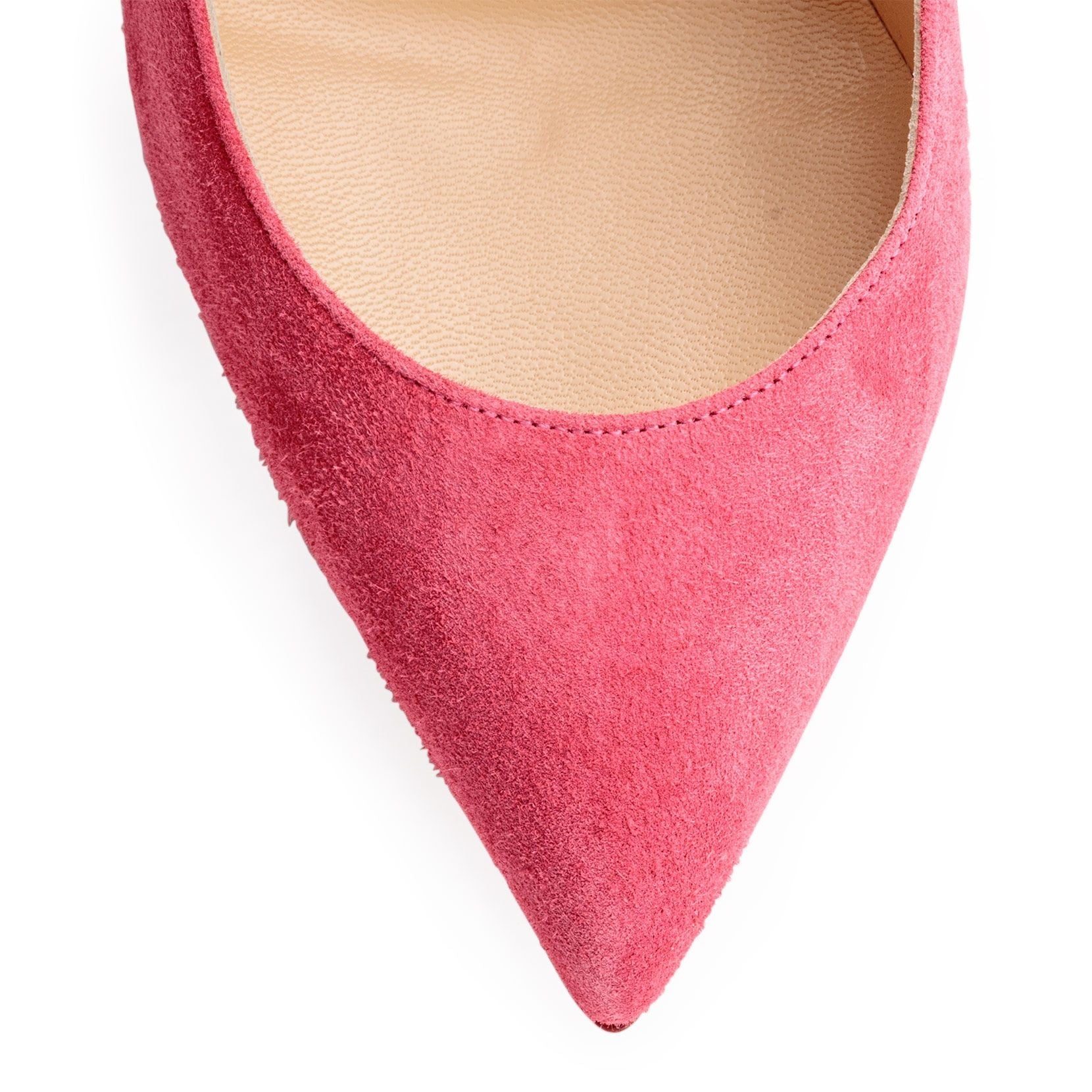 Pigalle Follies 100 pink suede pumps