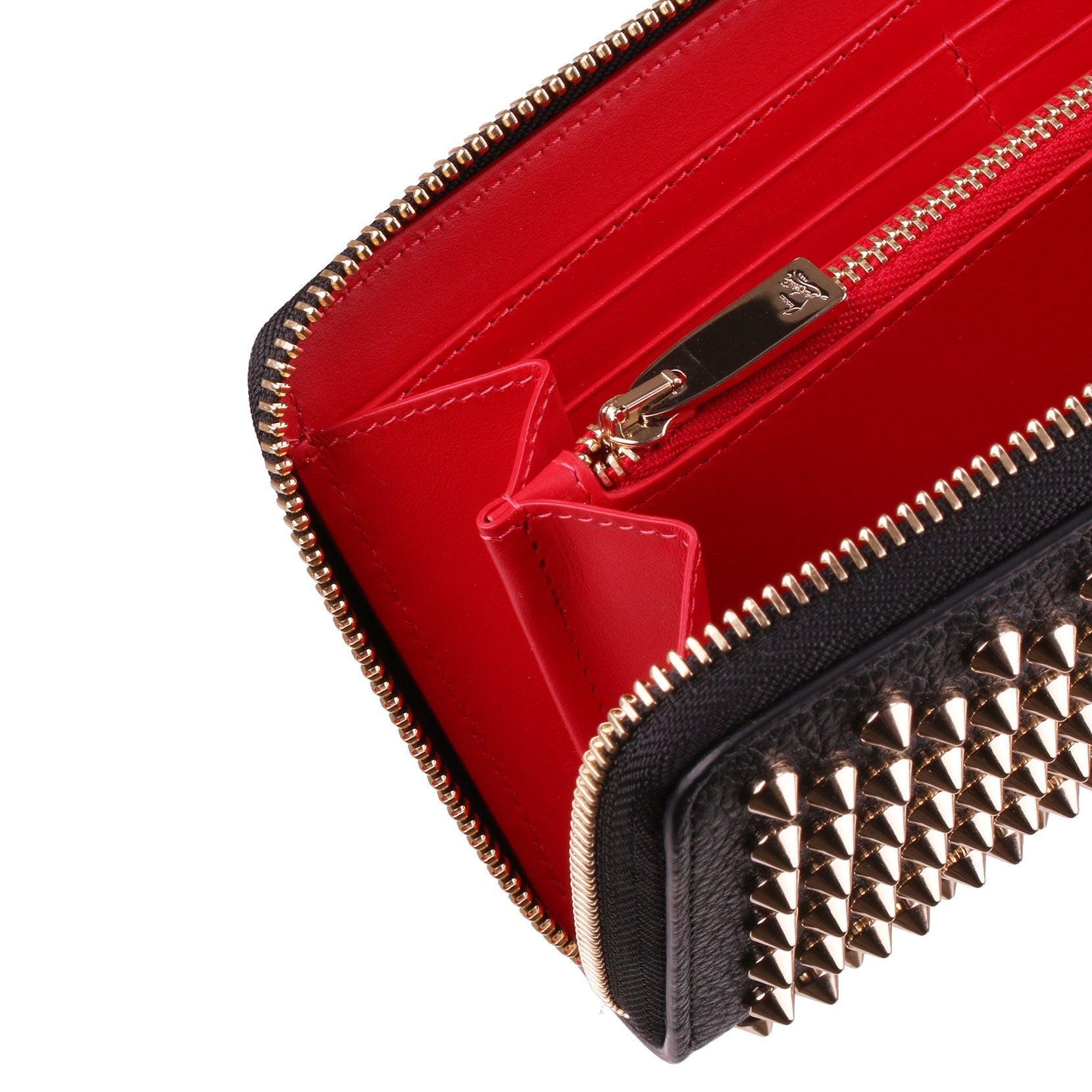 Panettone black and gold spikes wallet
