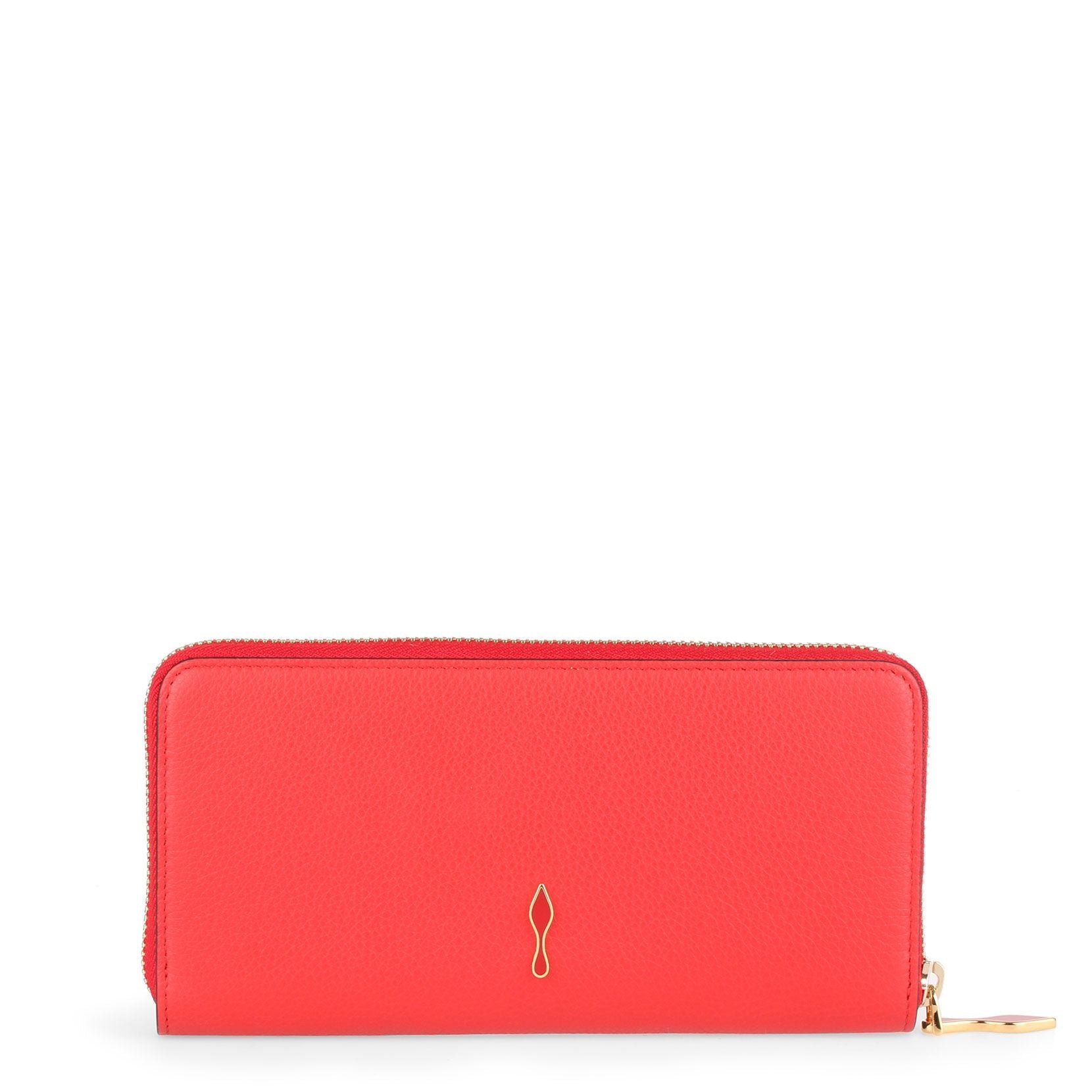 Panettone red leather wallet