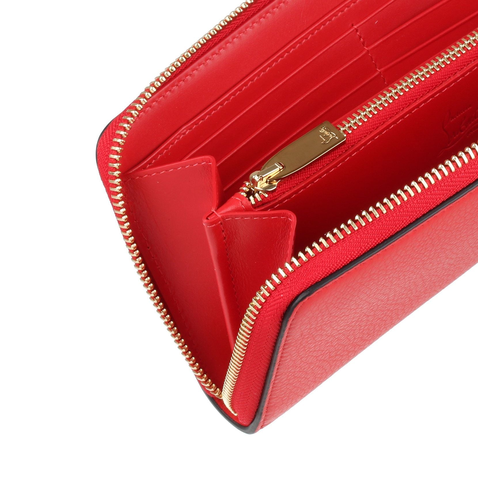 Panettone red leather wallet
