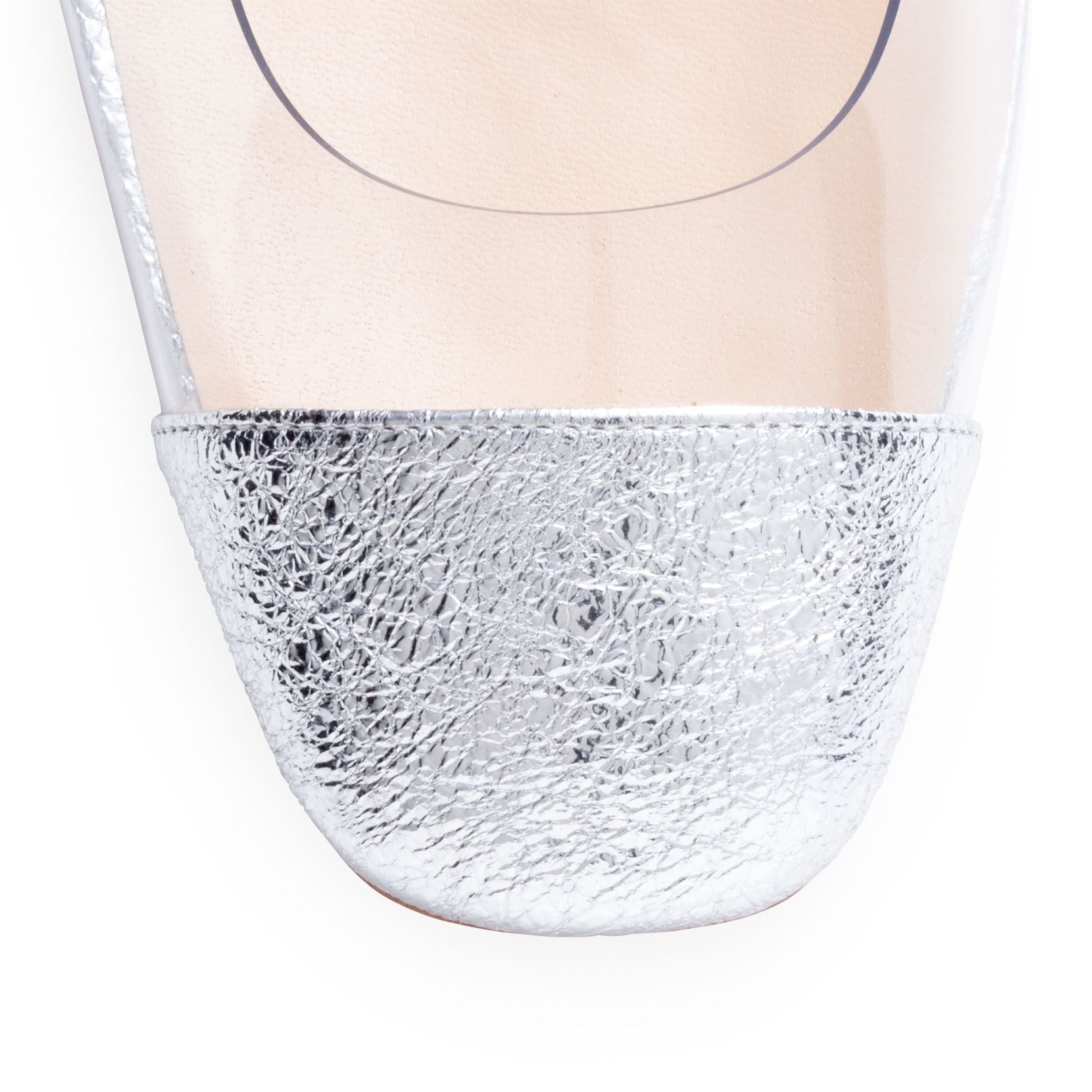 Asticocotte 55 silver patent leather pumps