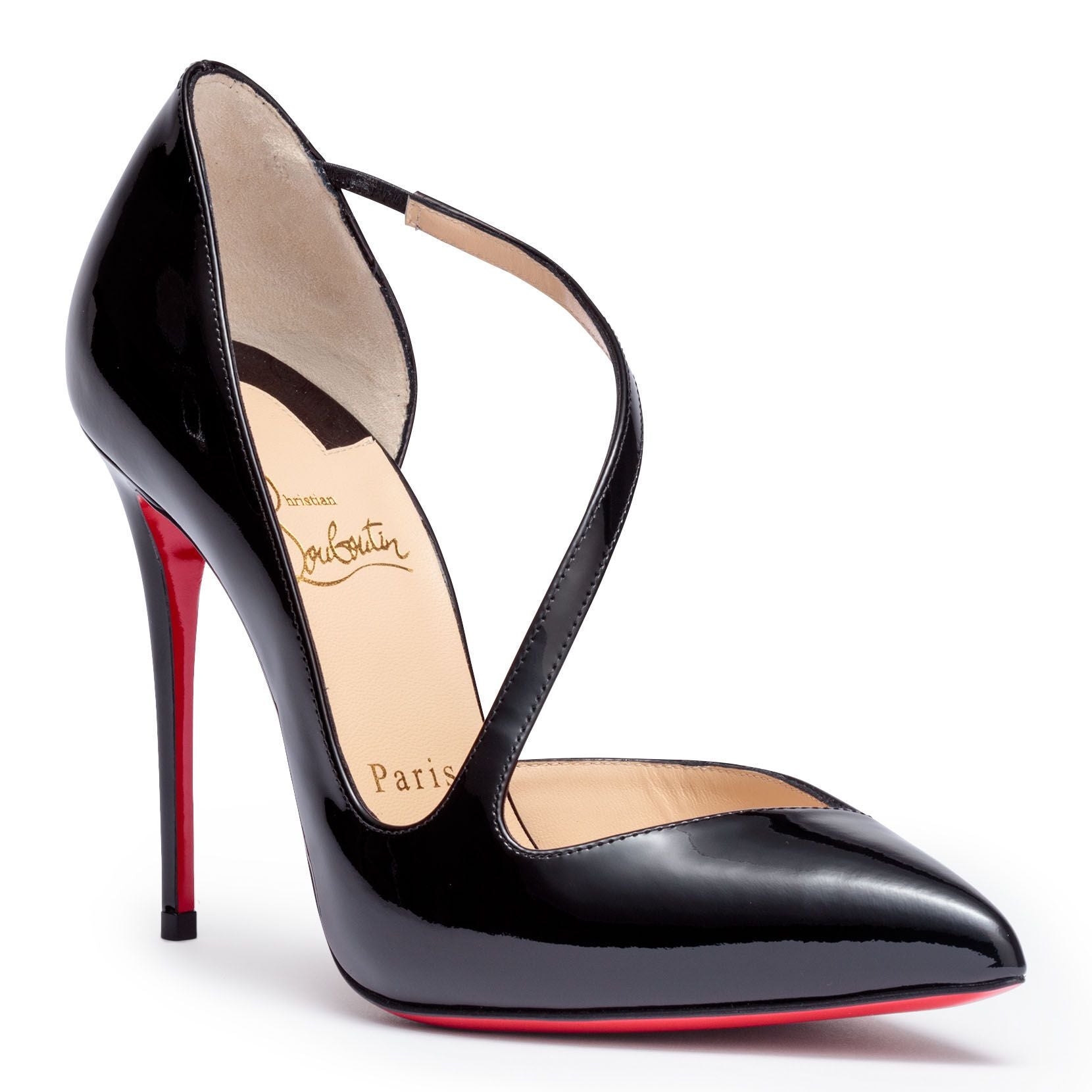Jumping 100 patent black sandals