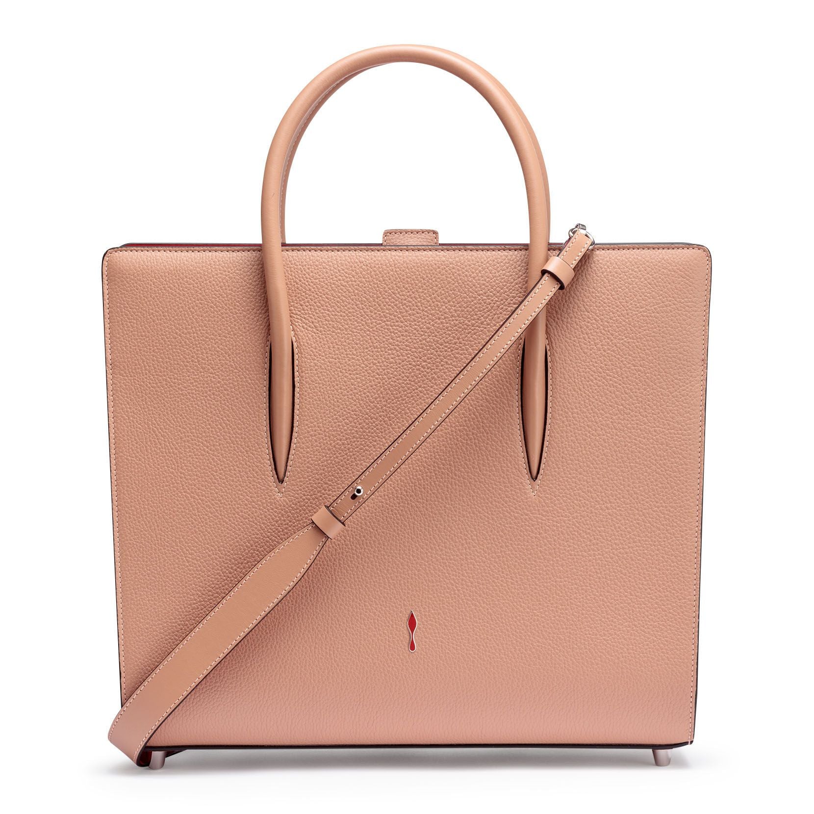 Paloma Large beige leather tote bag