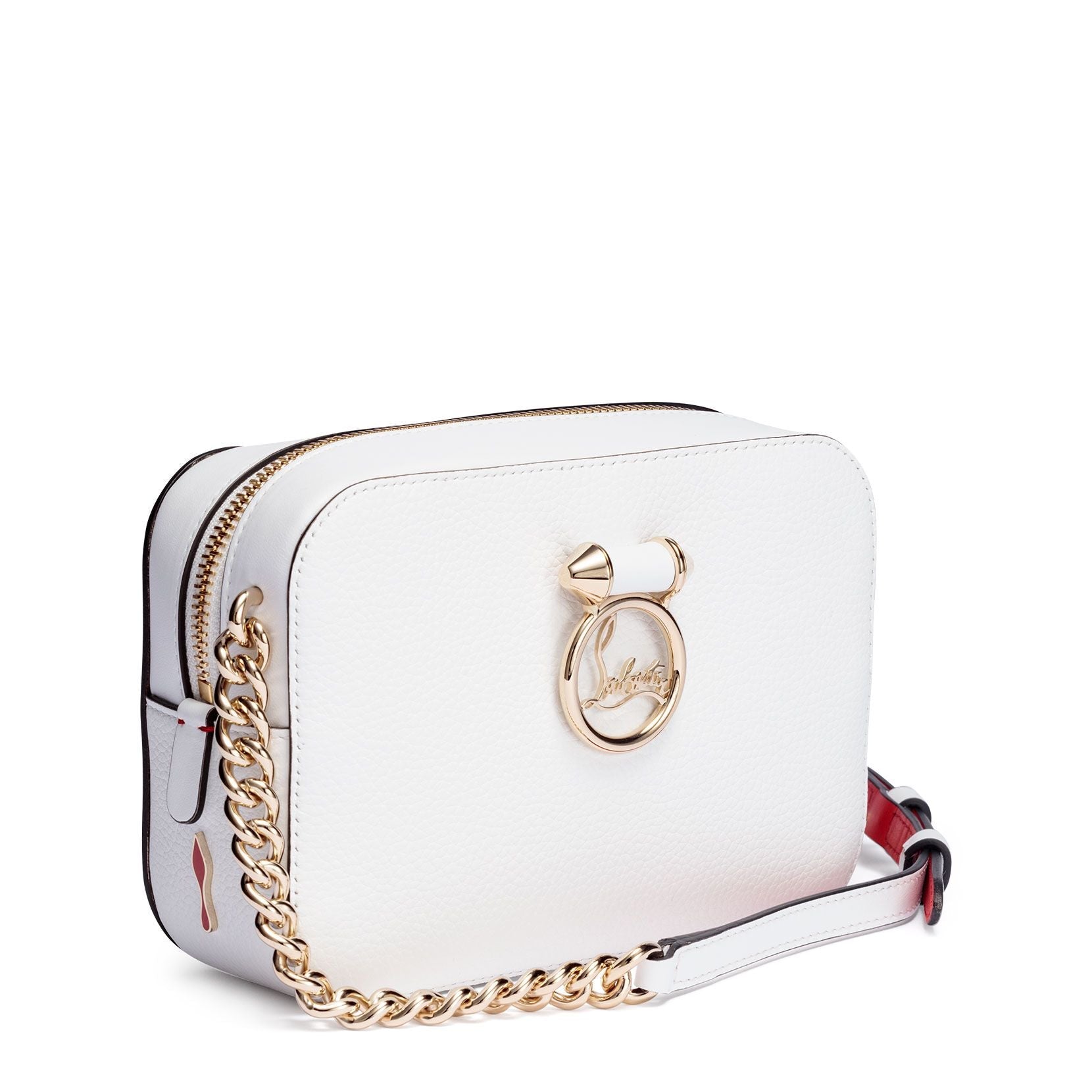 Rubylou mini white leather bag