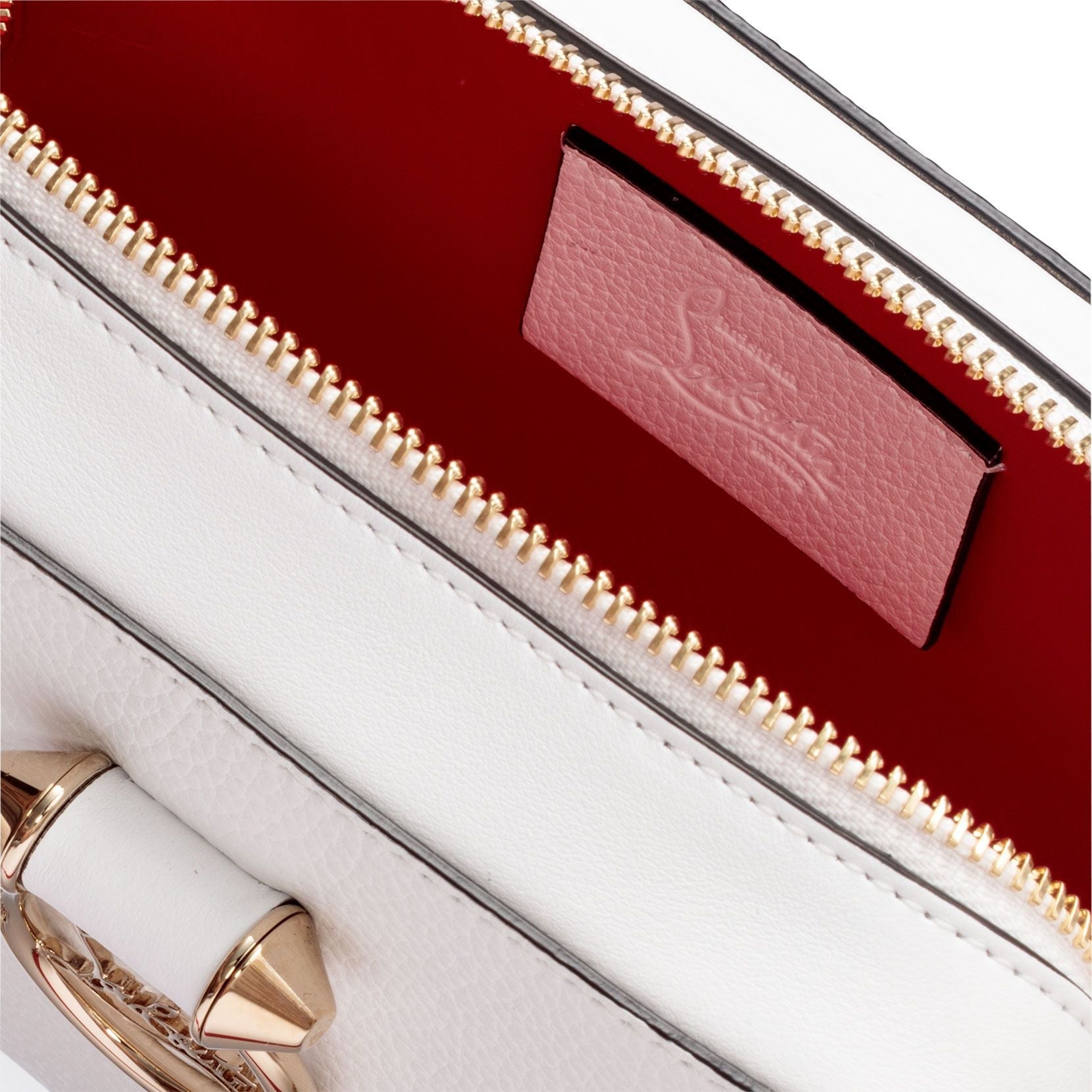 Rubylou mini white leather bag