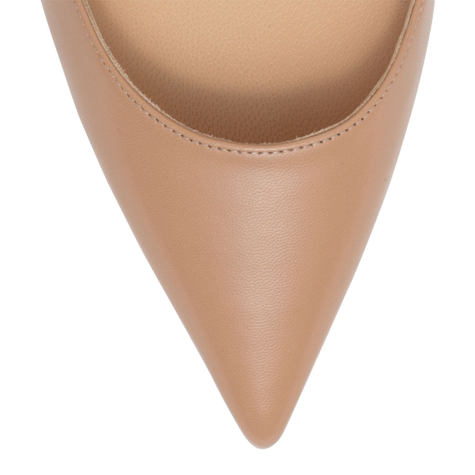 Mascara 70 Beige Leather Pumps