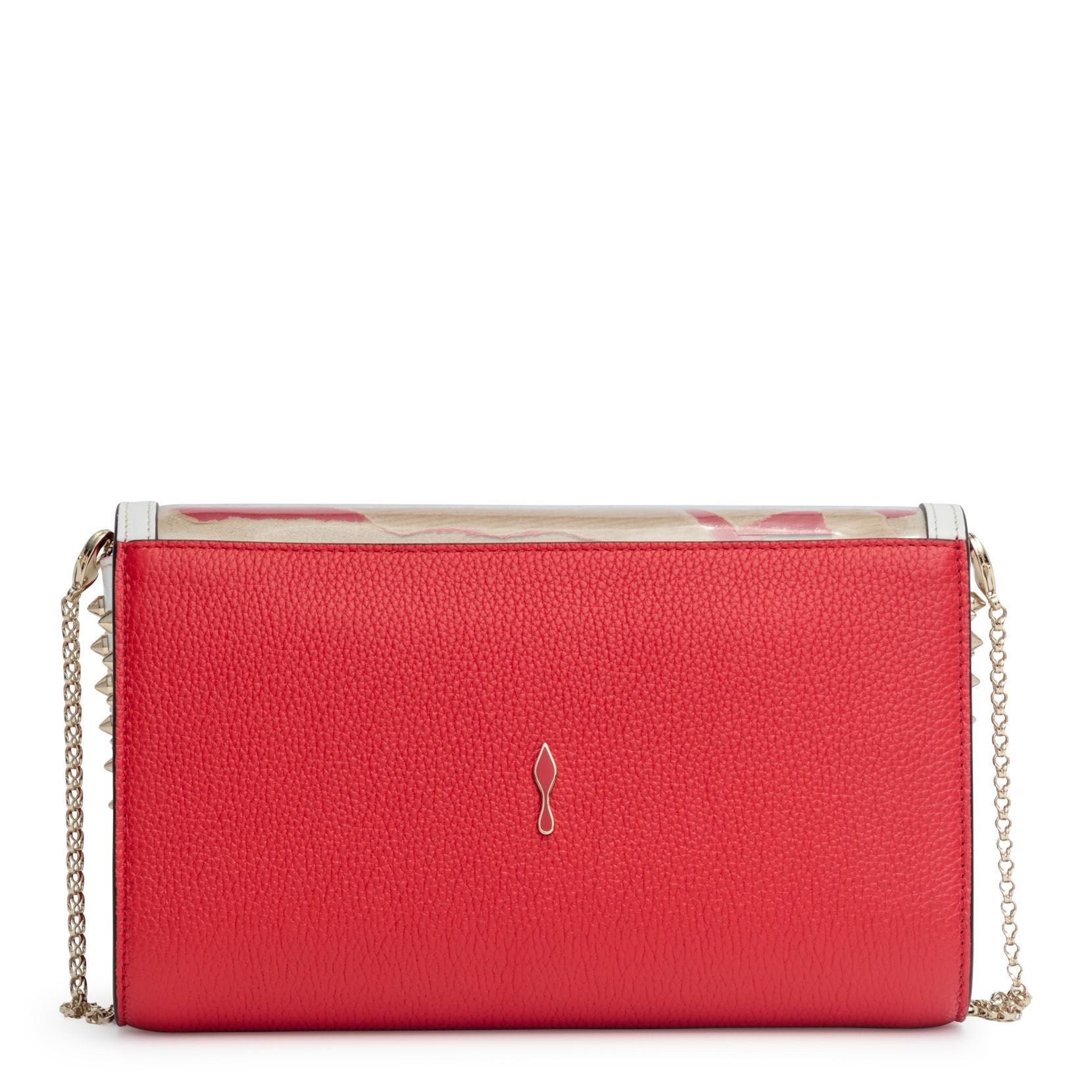 Paloma loubi kraft PVC clutch