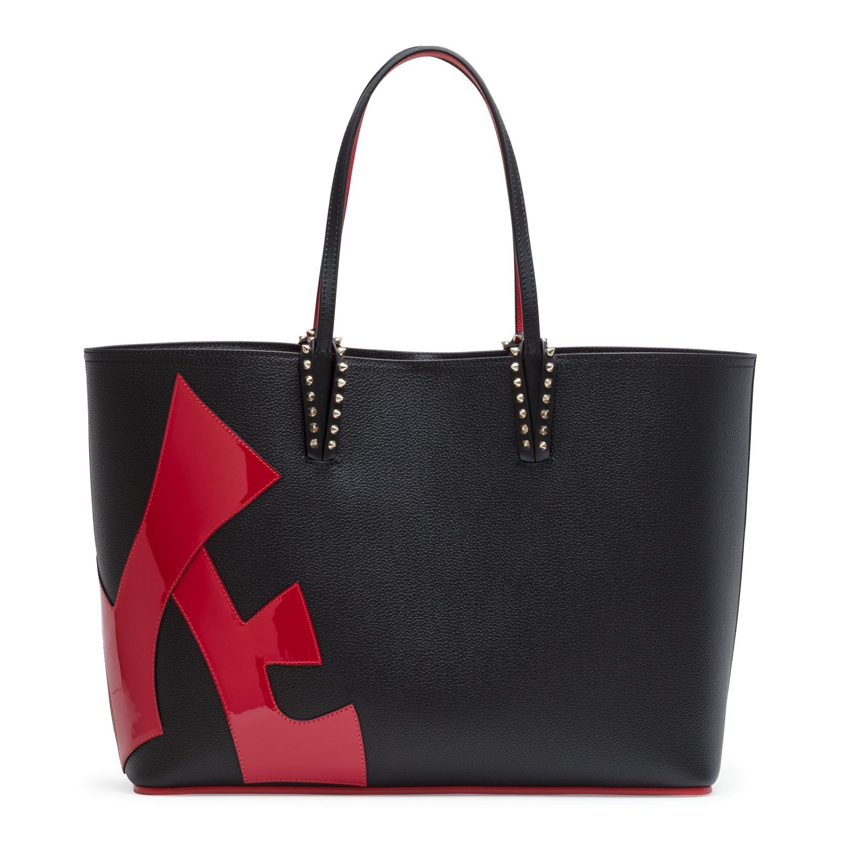 Cabata love patent black tote bag