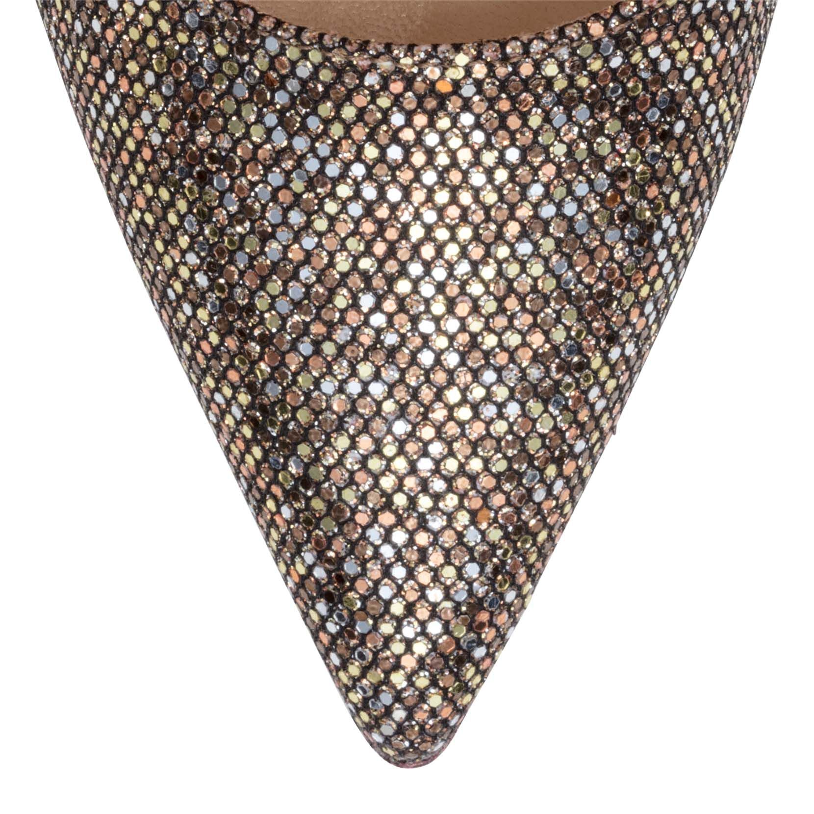 Decollete 100 multi glitter pumps