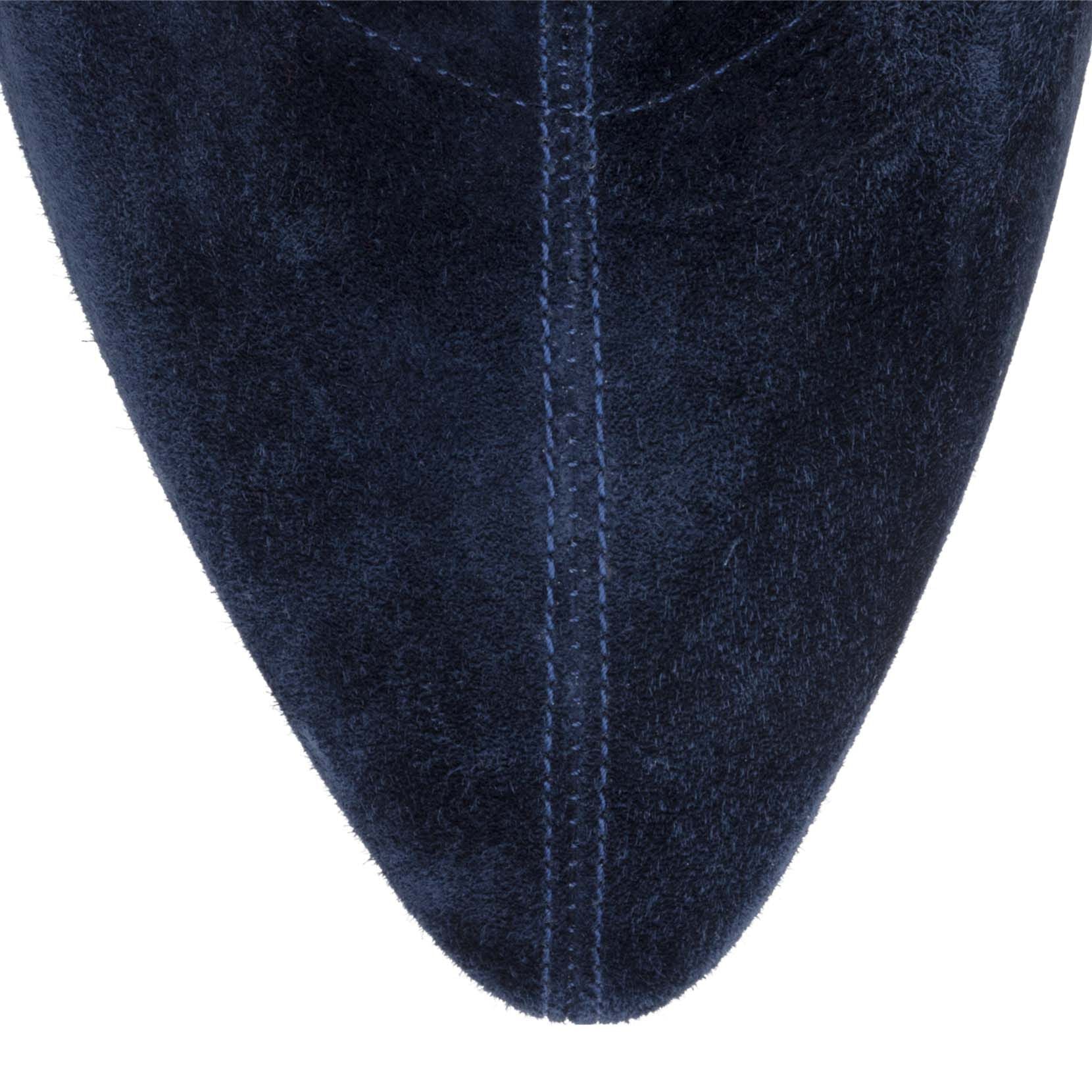 Frenchissima 100 dark blue suede boots