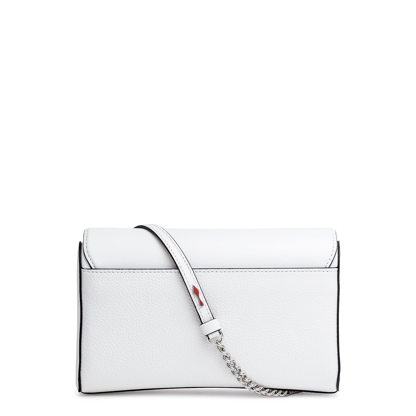 Rubylou white calf clutch