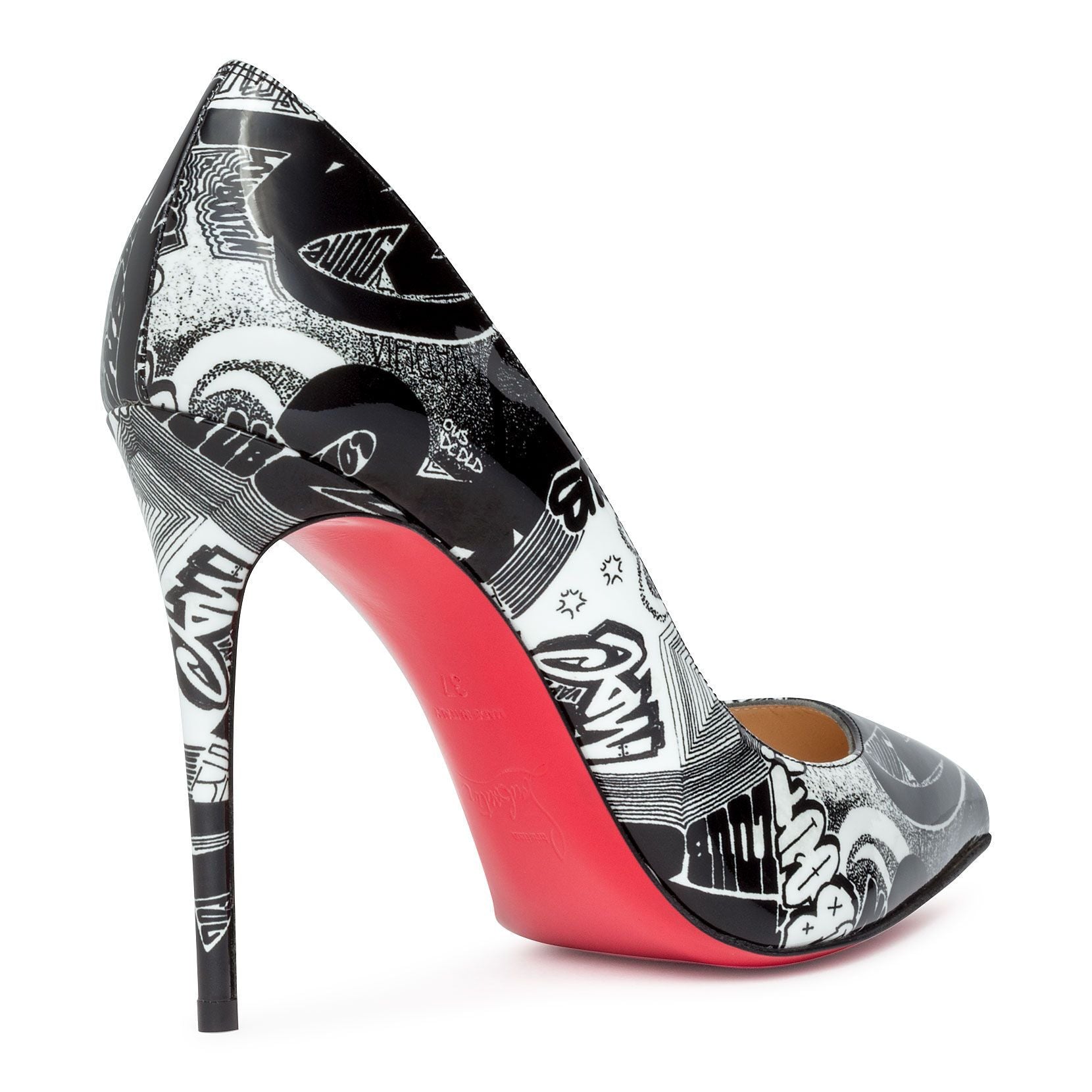 Pigalle Follies 100 Nicograf black patent leather pumps
