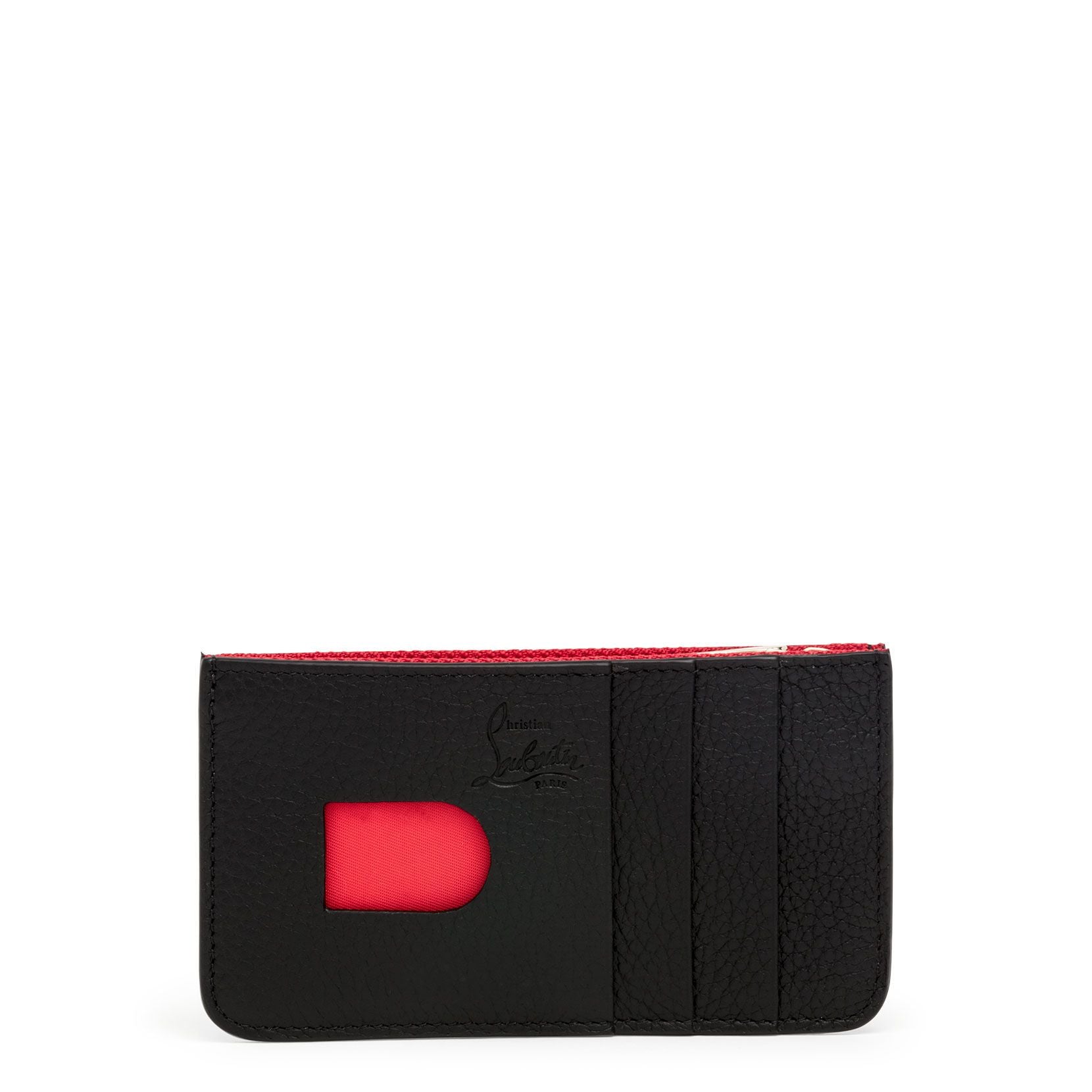 Credilou black leather key  card holder