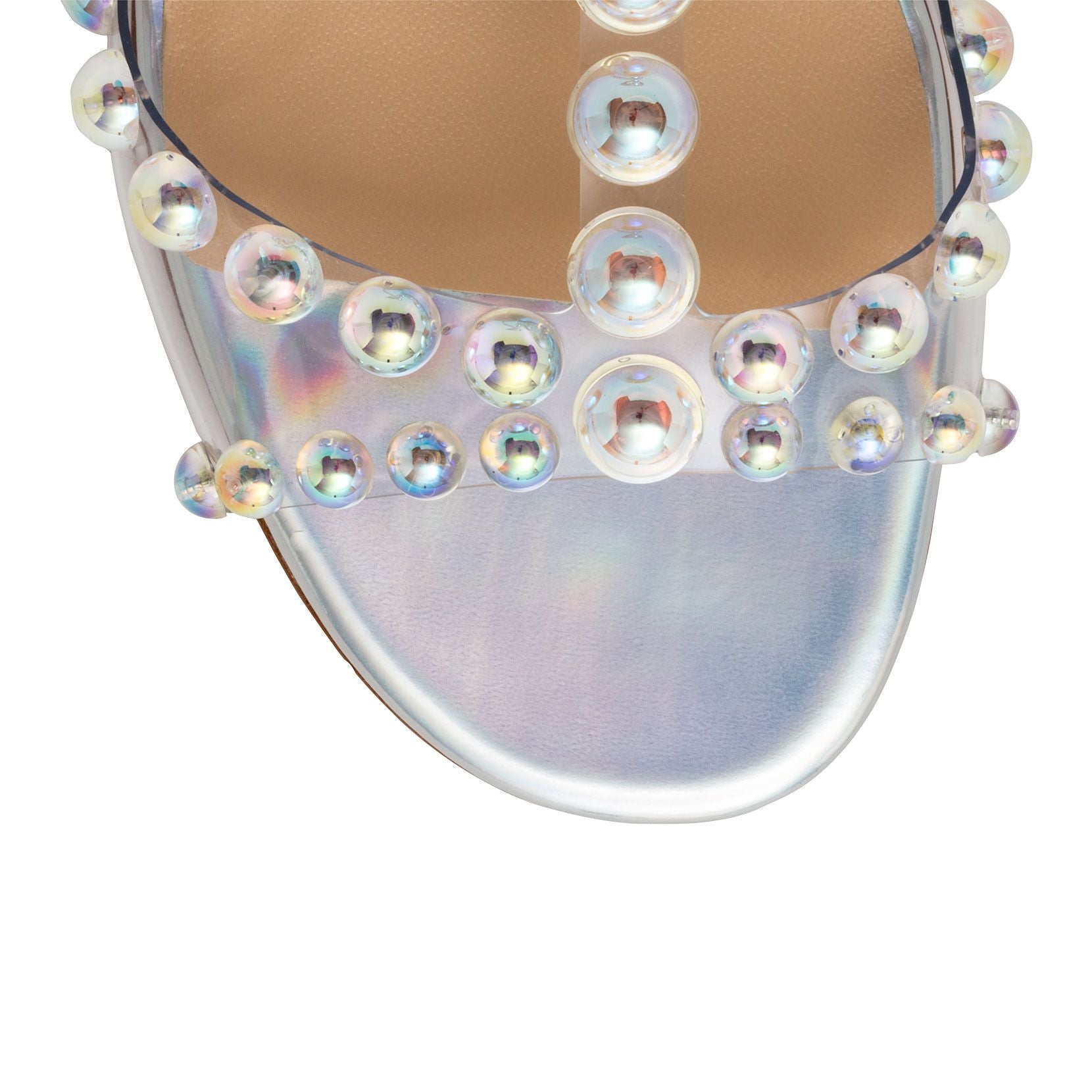 Faridaravie 25 pvc silver sandals