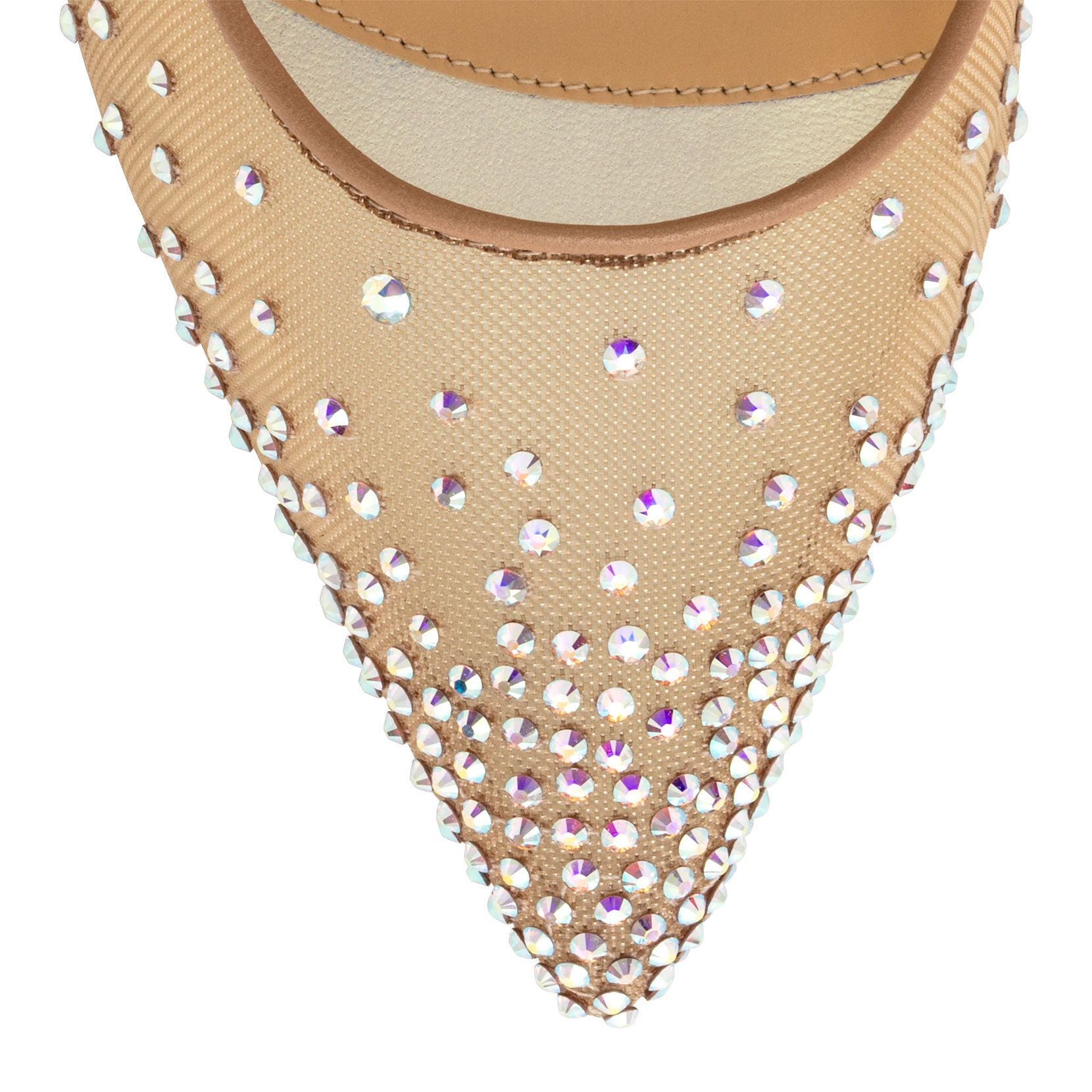 Follies Strass 85 white pumps