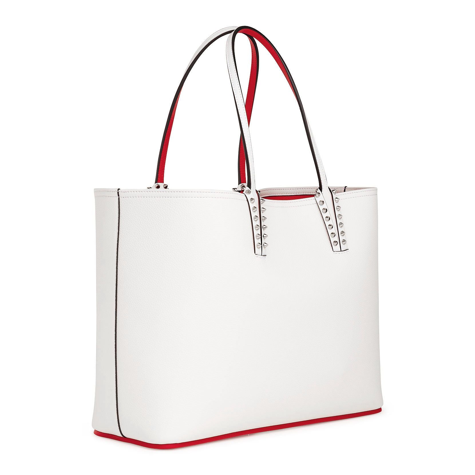 Cabata white calf leather tote