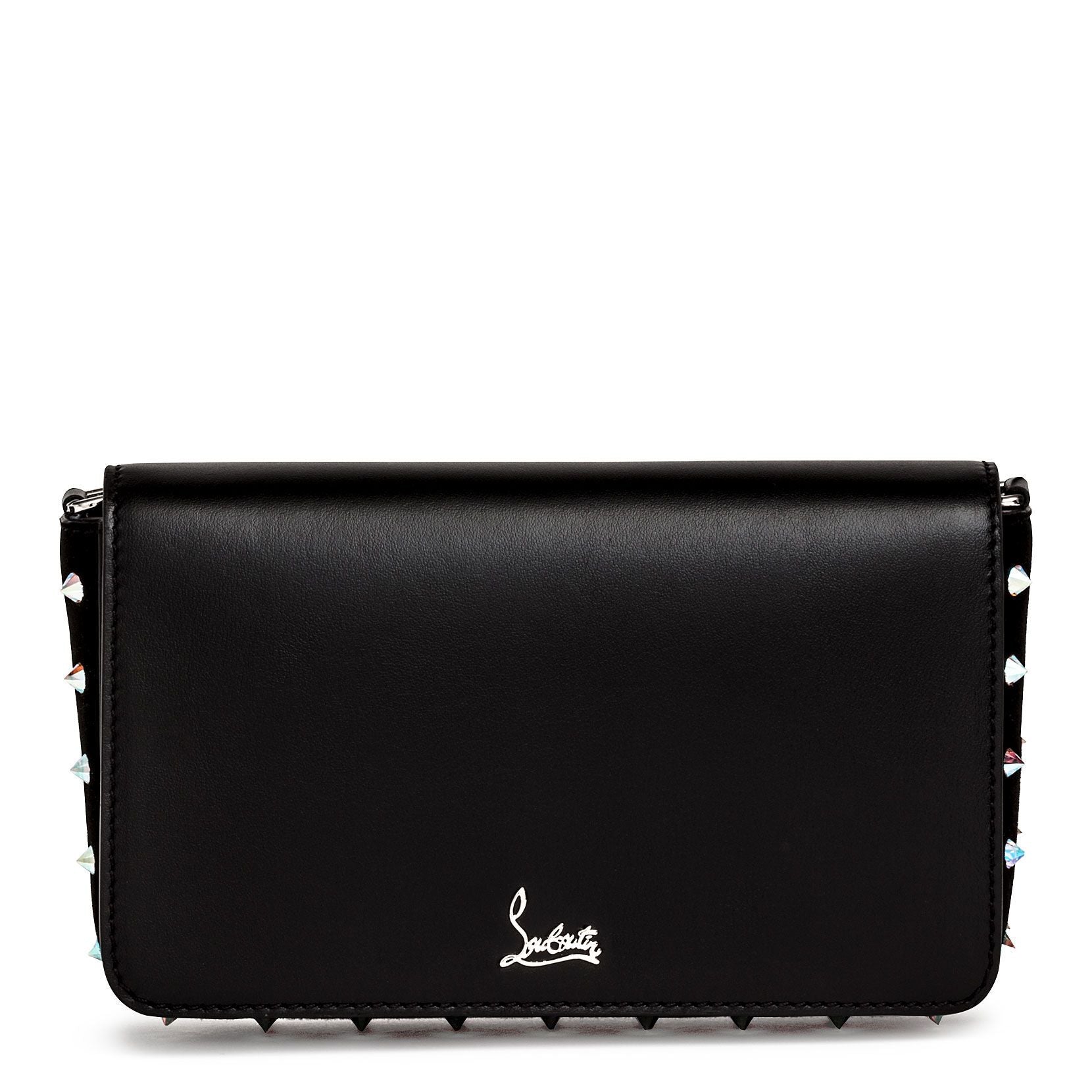 Zoompouch black leather and suede shoulder bag