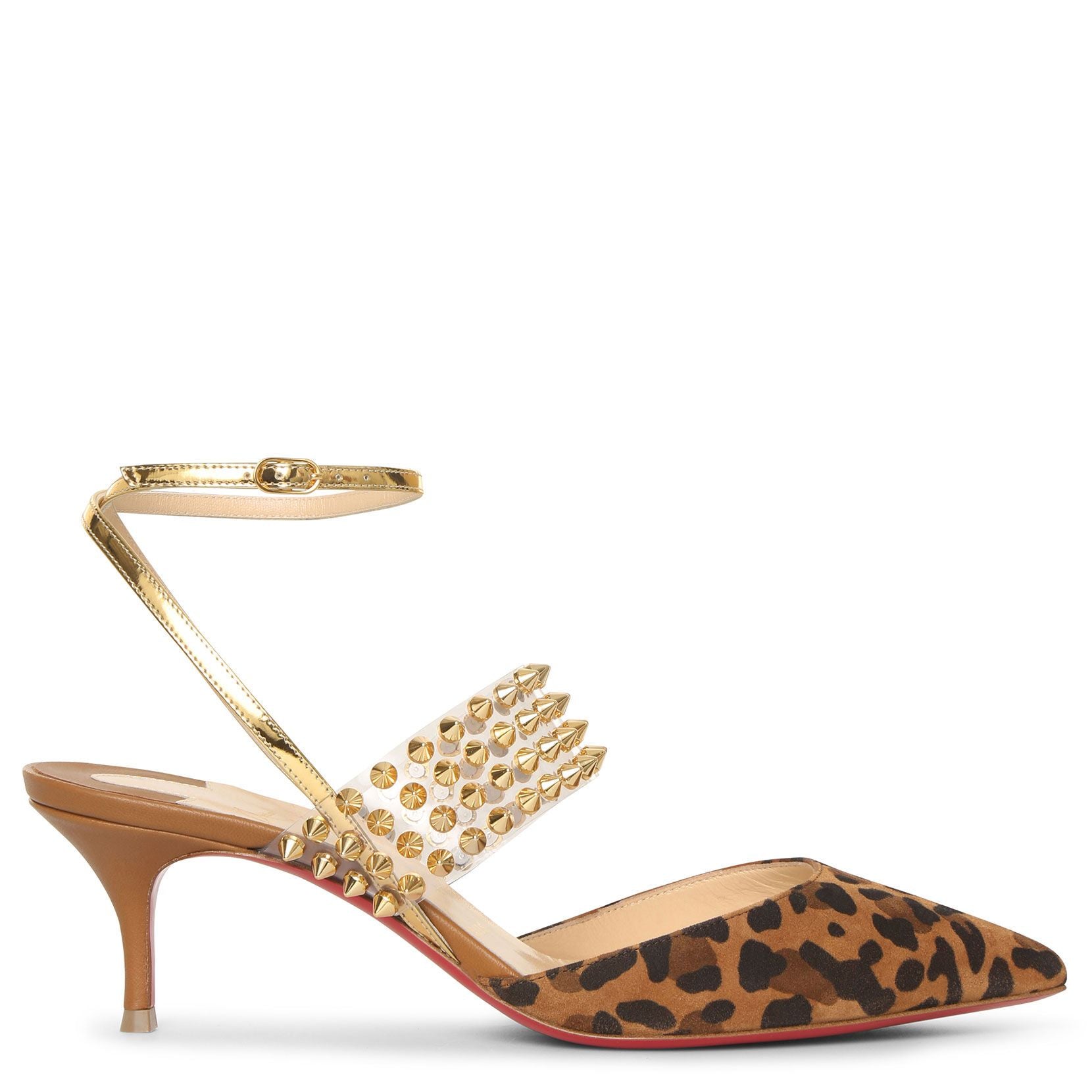 Levita 55 leopard suede pumps