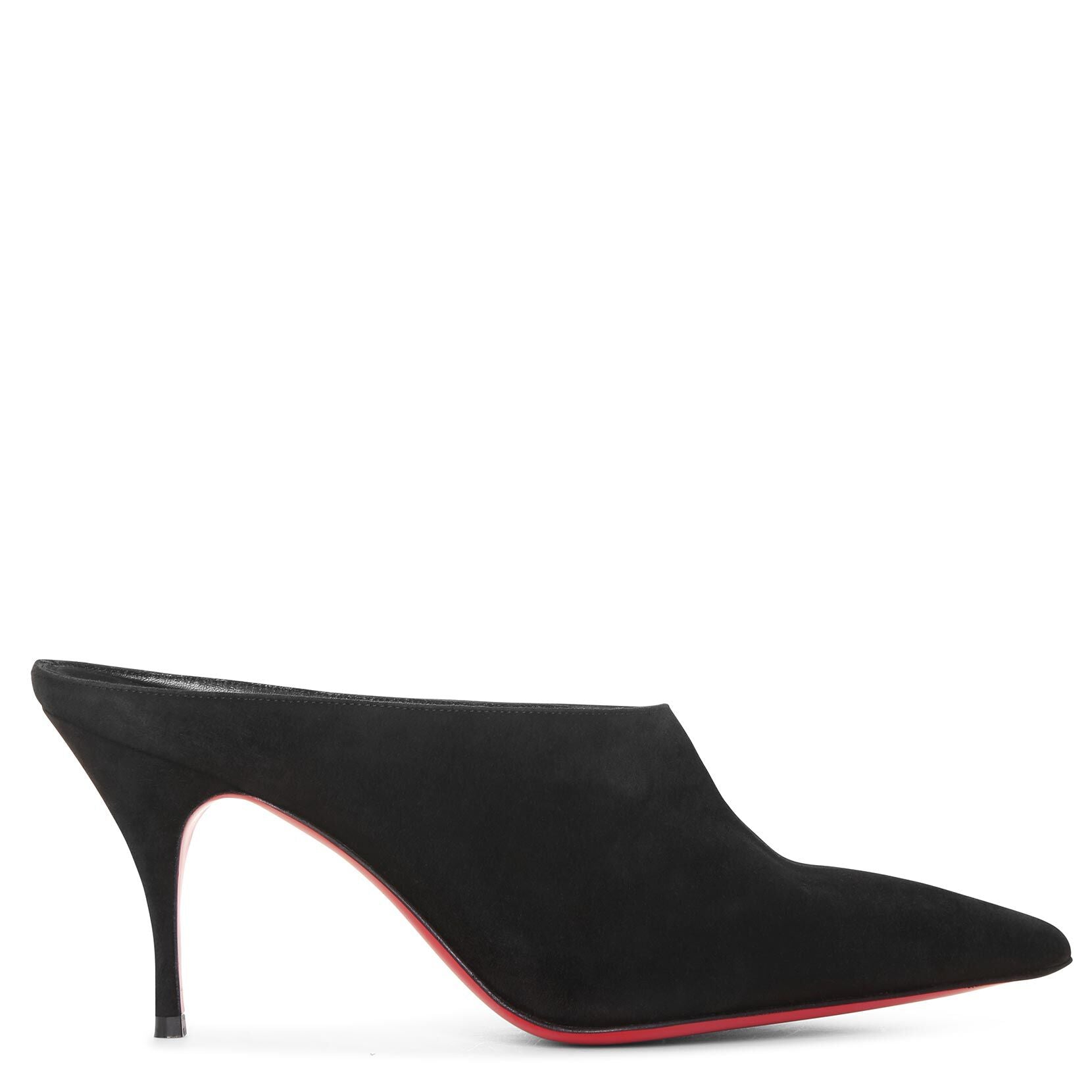 Quart 80 black suede mules