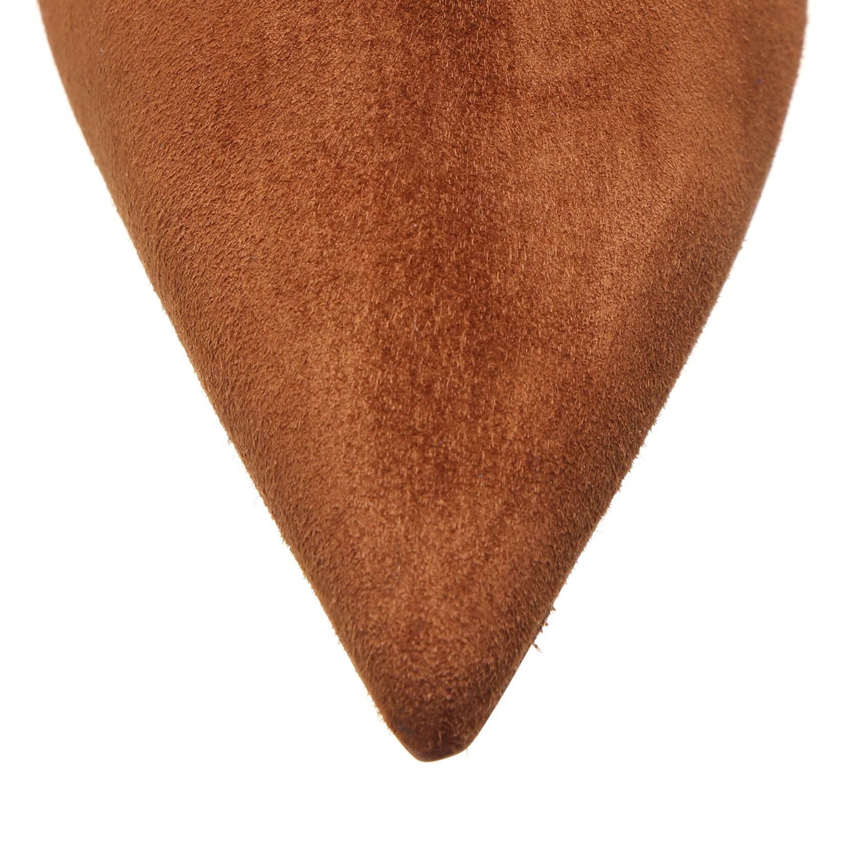 So Kate 85 tan suede ankle boots