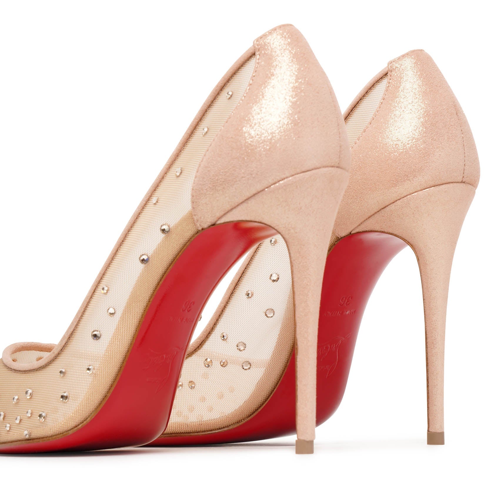 Follies Strass 100 suede pumps