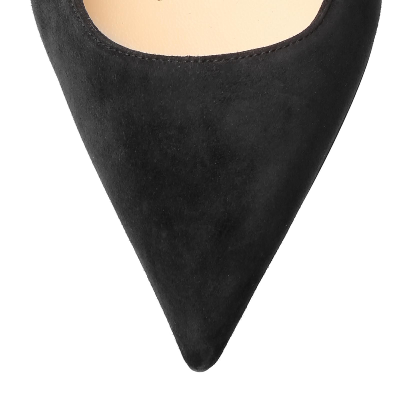 Kate 55 black suede pumps