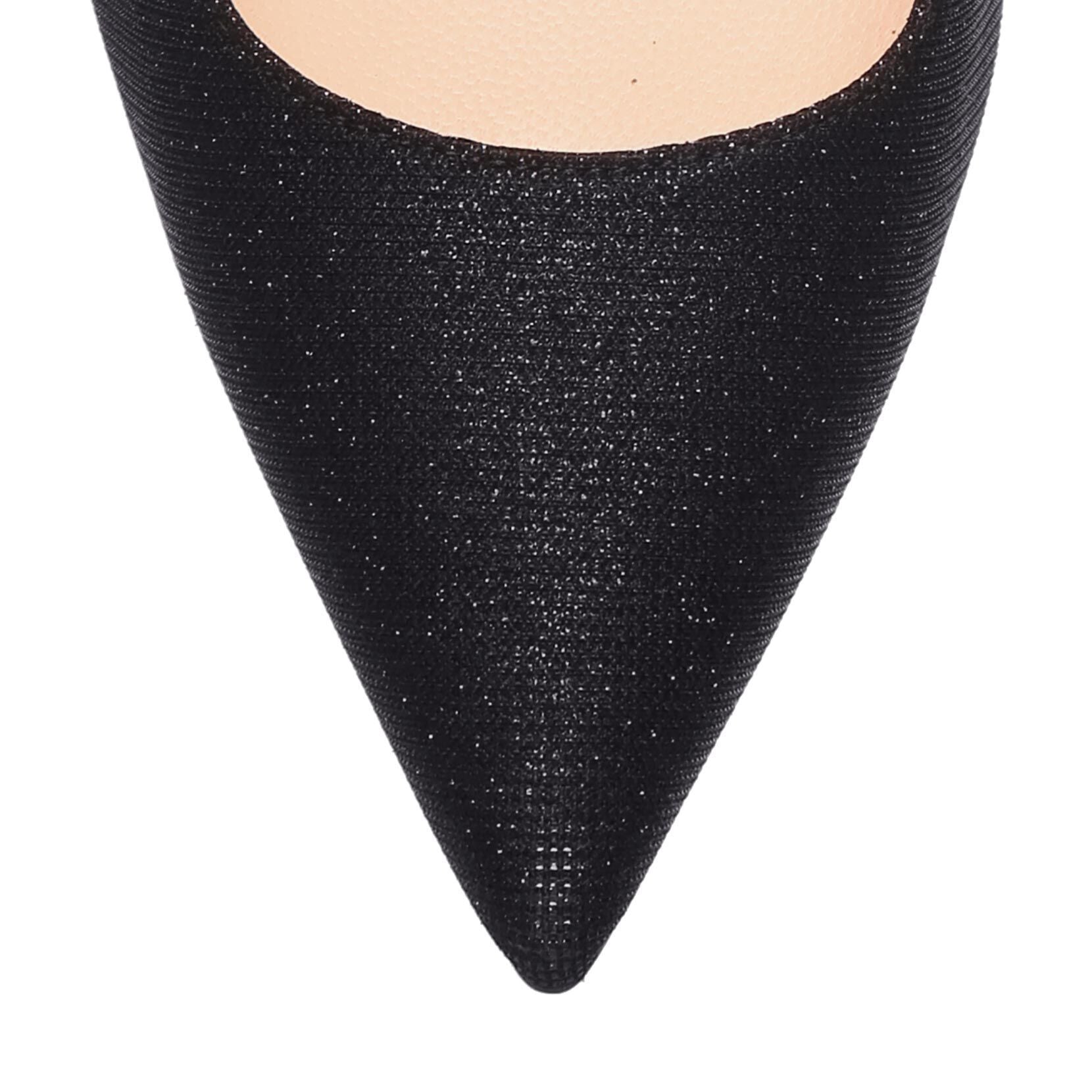 Kate 100 glitter black pumps