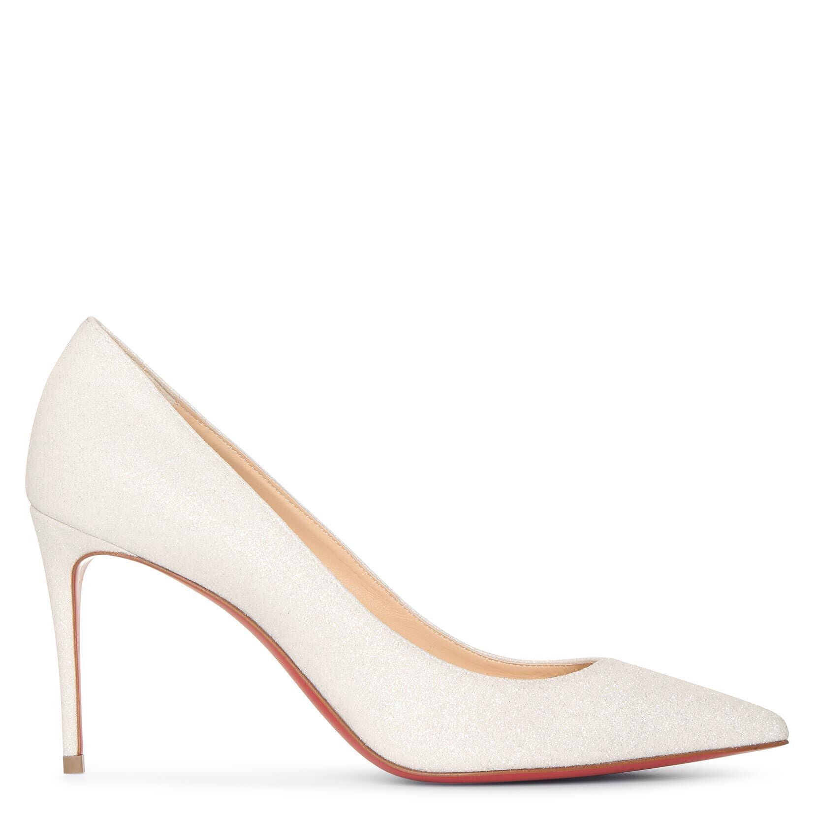 Kate 85 glitter white pumps