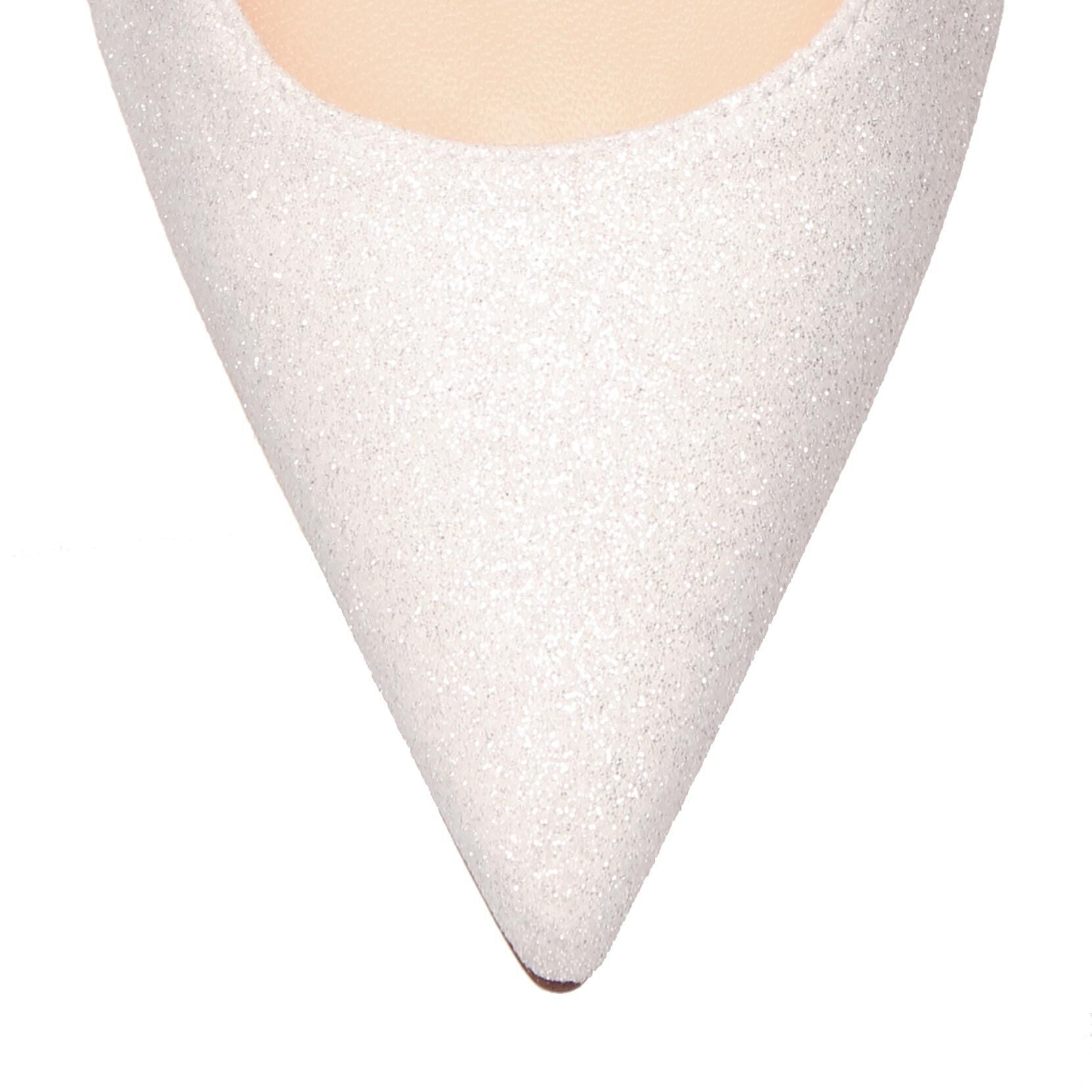 Kate 85 glitter white pumps