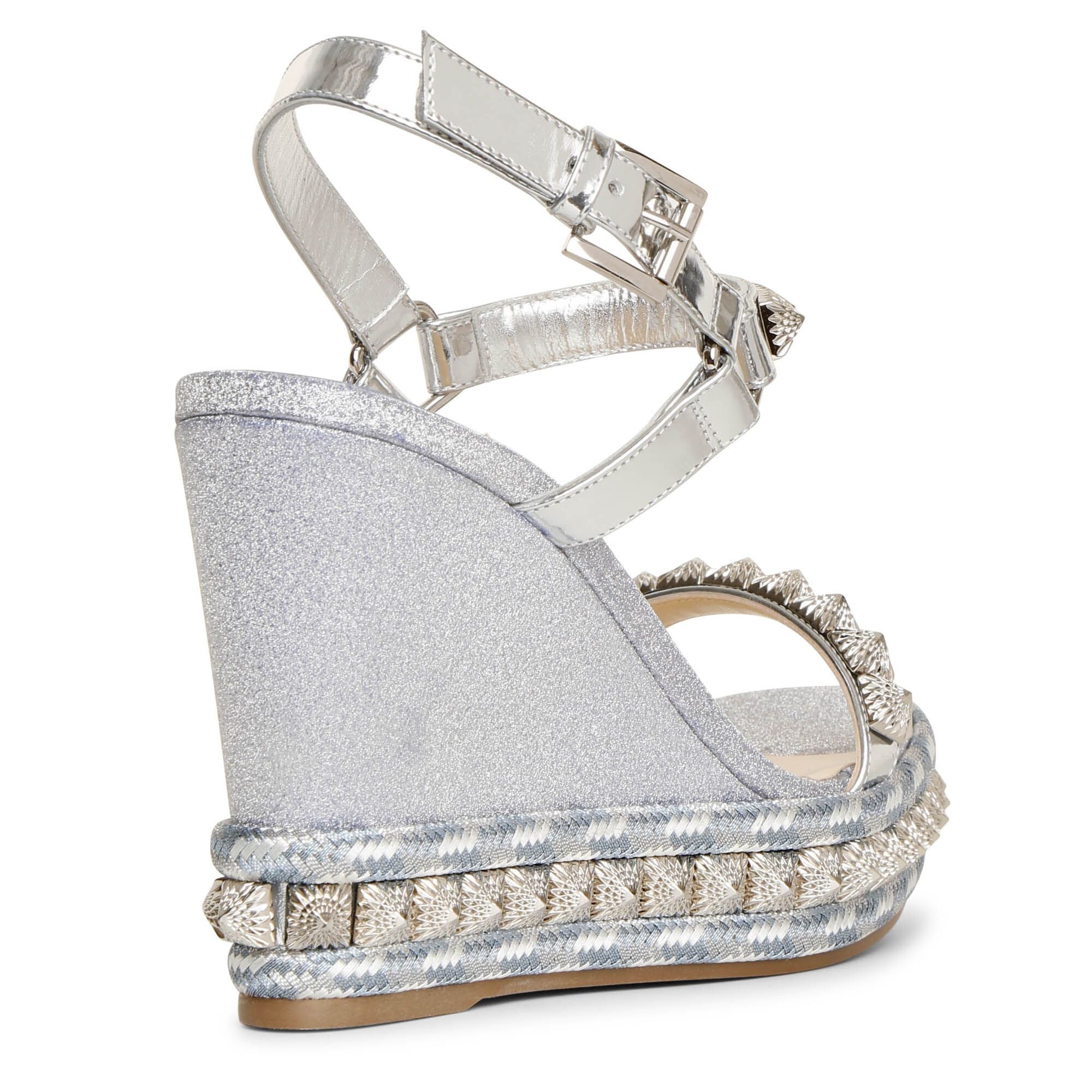 Pira Ryad 110 glitter blue wedges