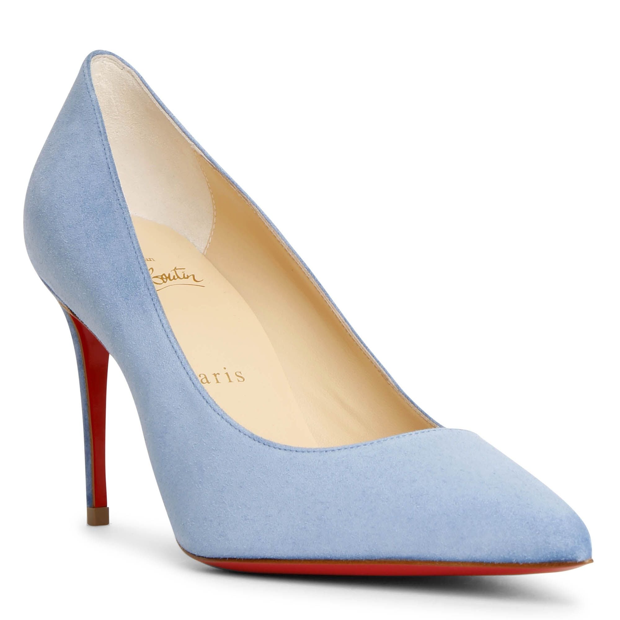 Kate 85 jeans blue suede pumps