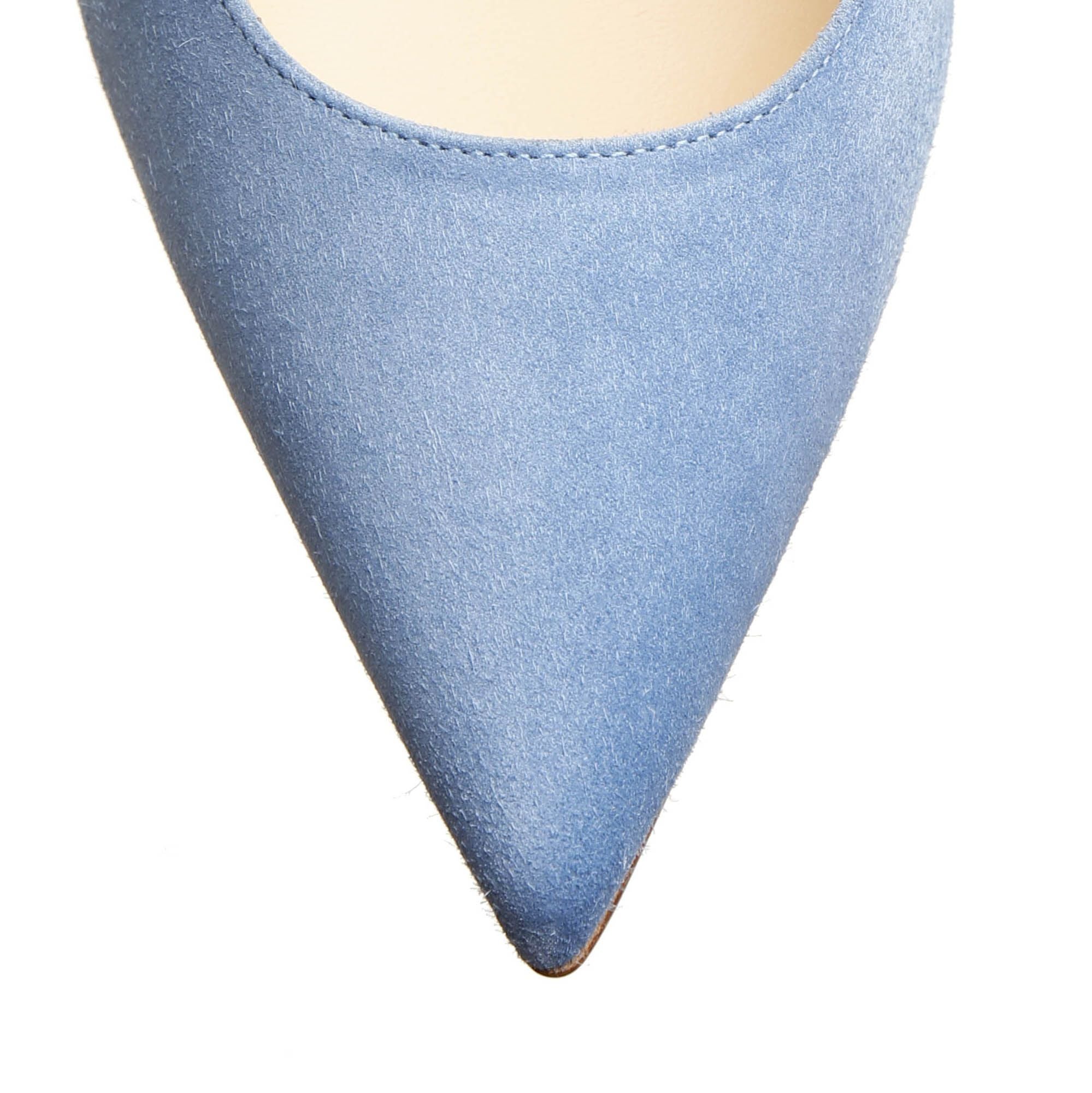 Kate 85 jeans blue suede pumps