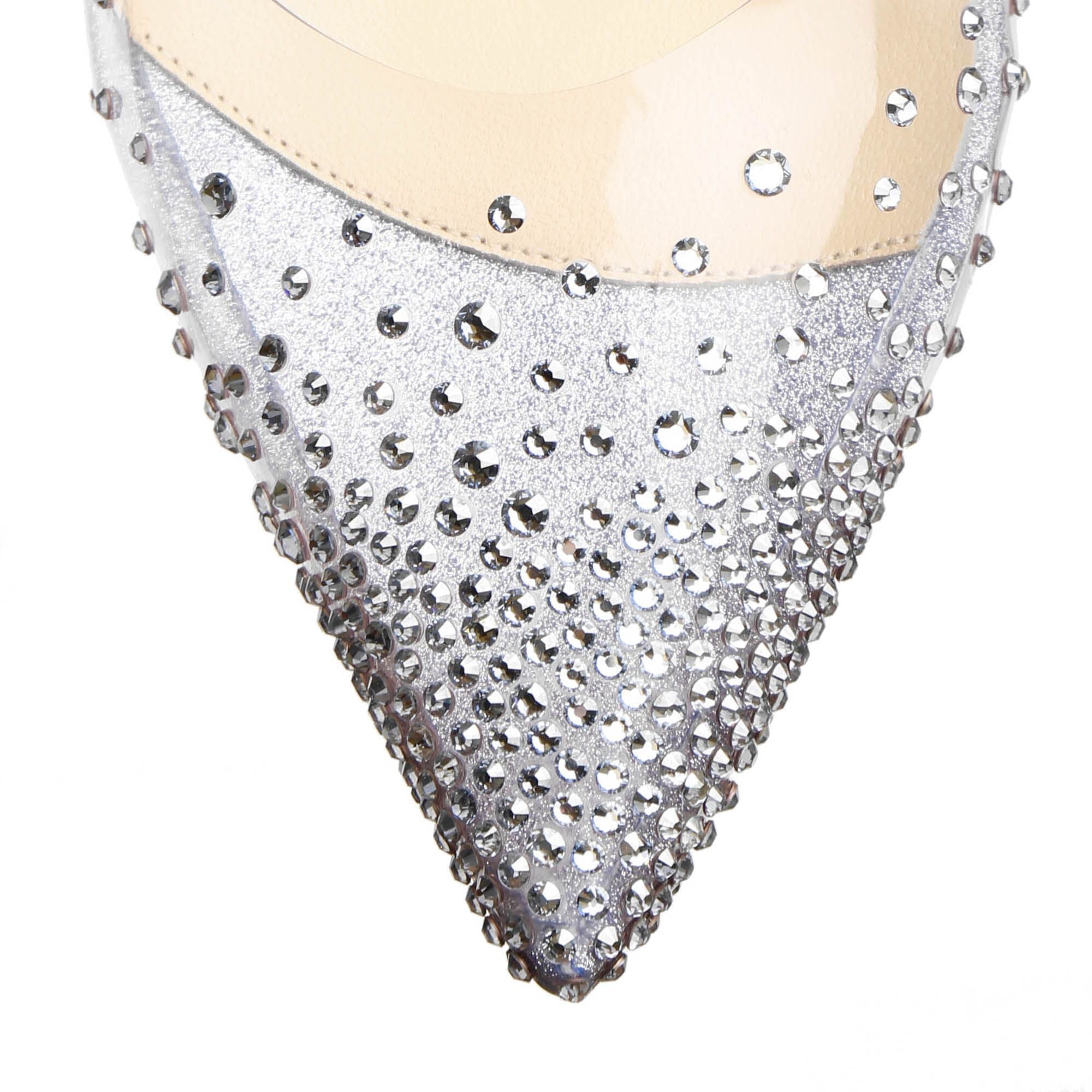 Spikaqueen 55 PVC blue glitter pumps