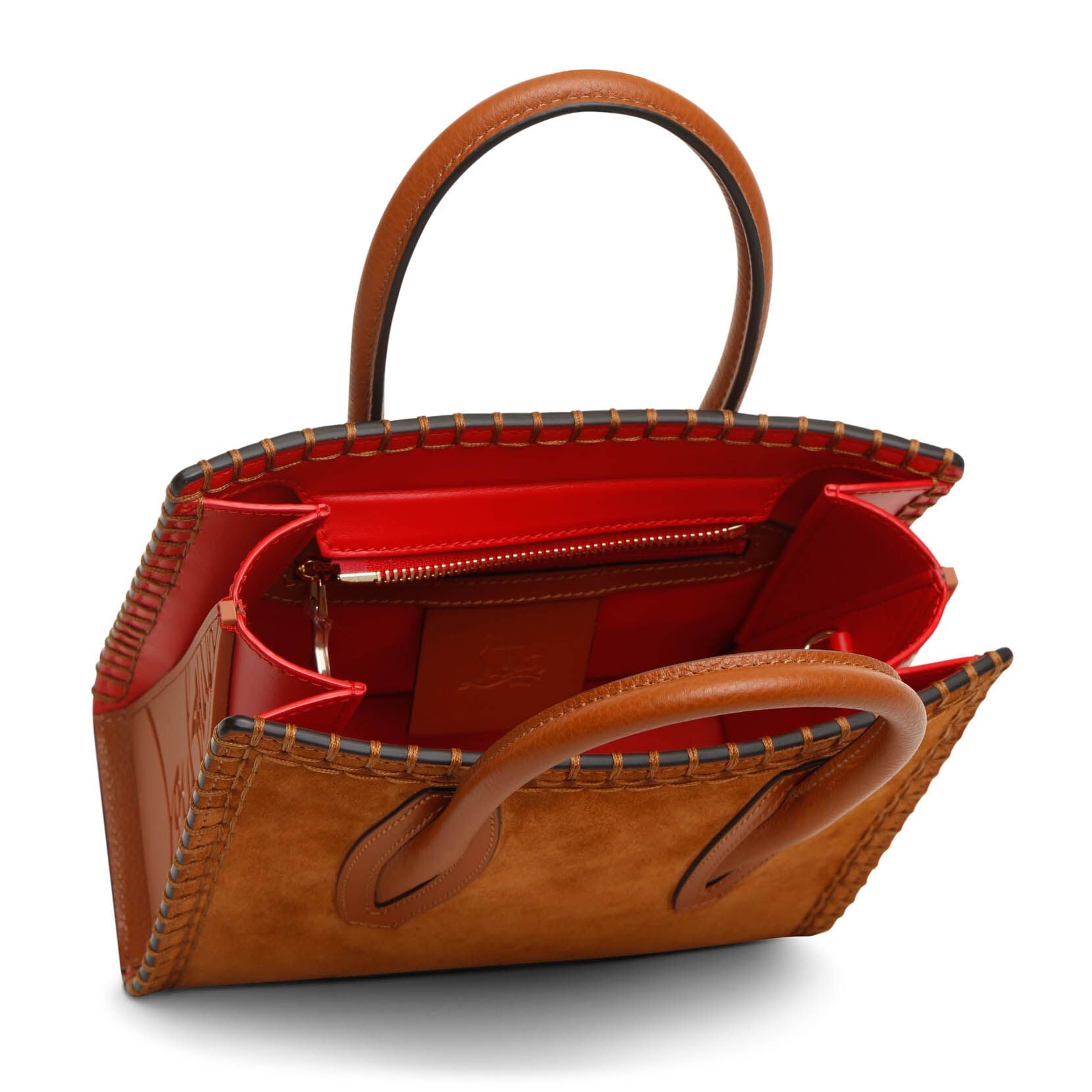 Paloma S mini coconut suede tote