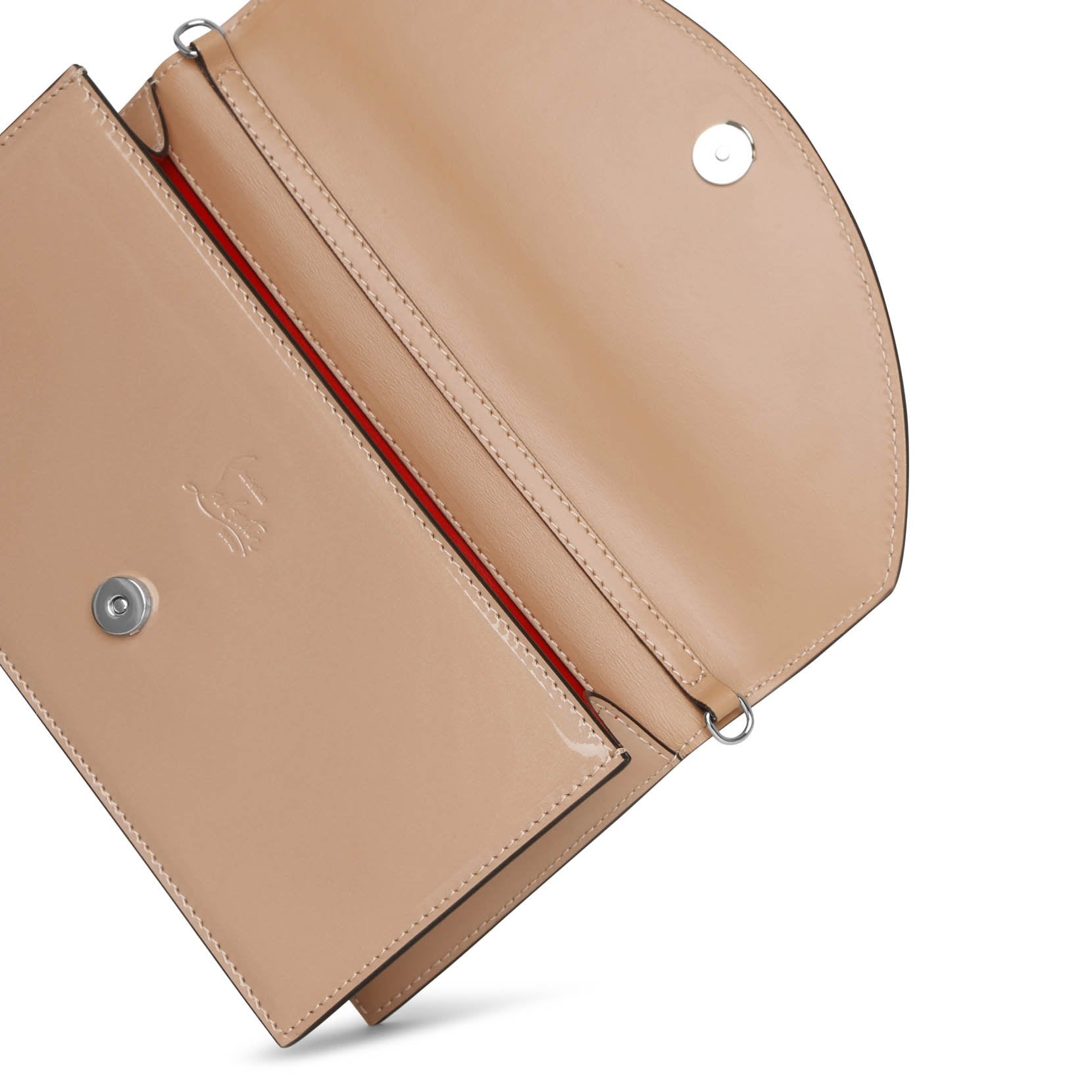 Loubi54 patent nude clutch