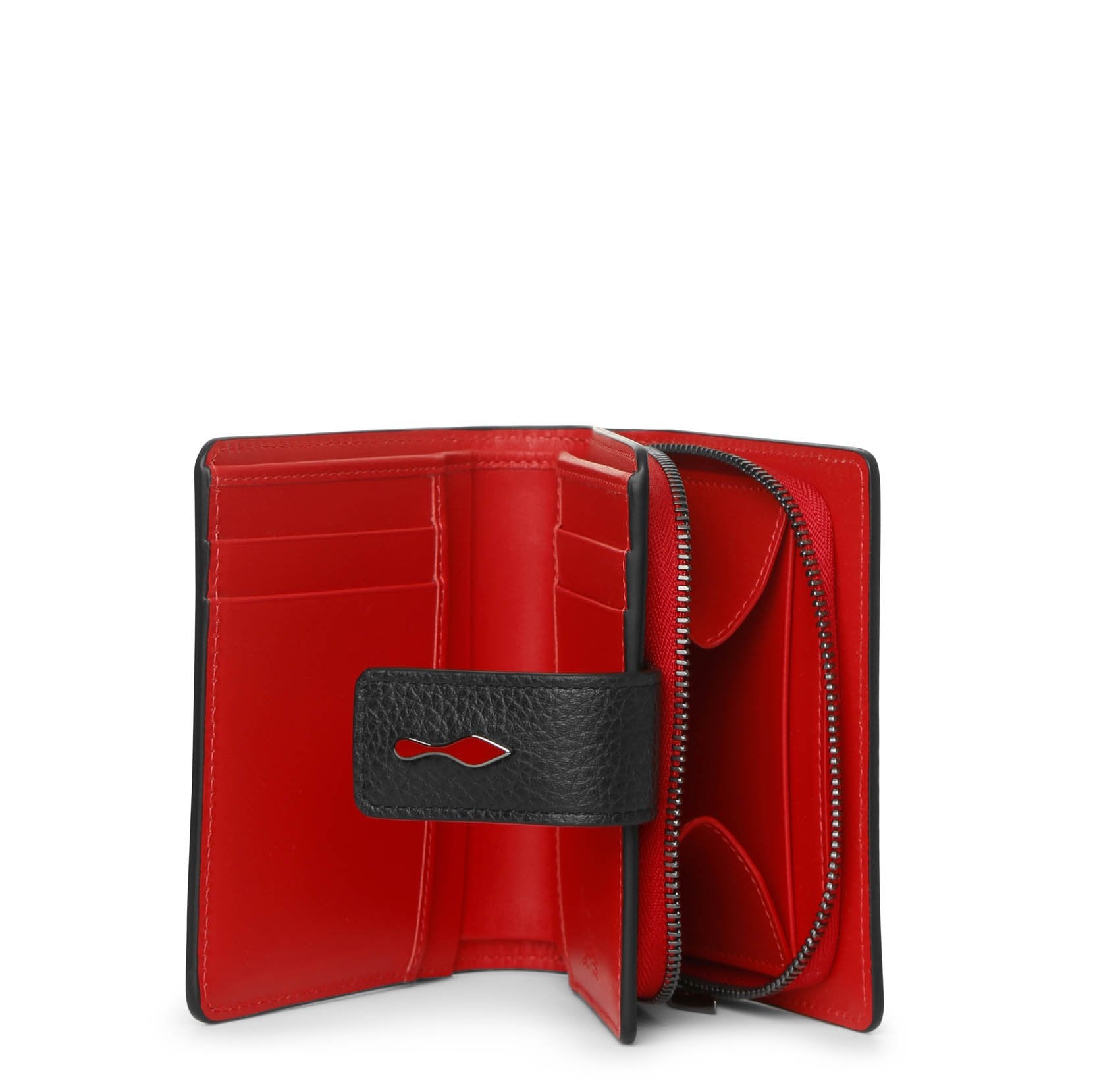 Kios black leather card holder